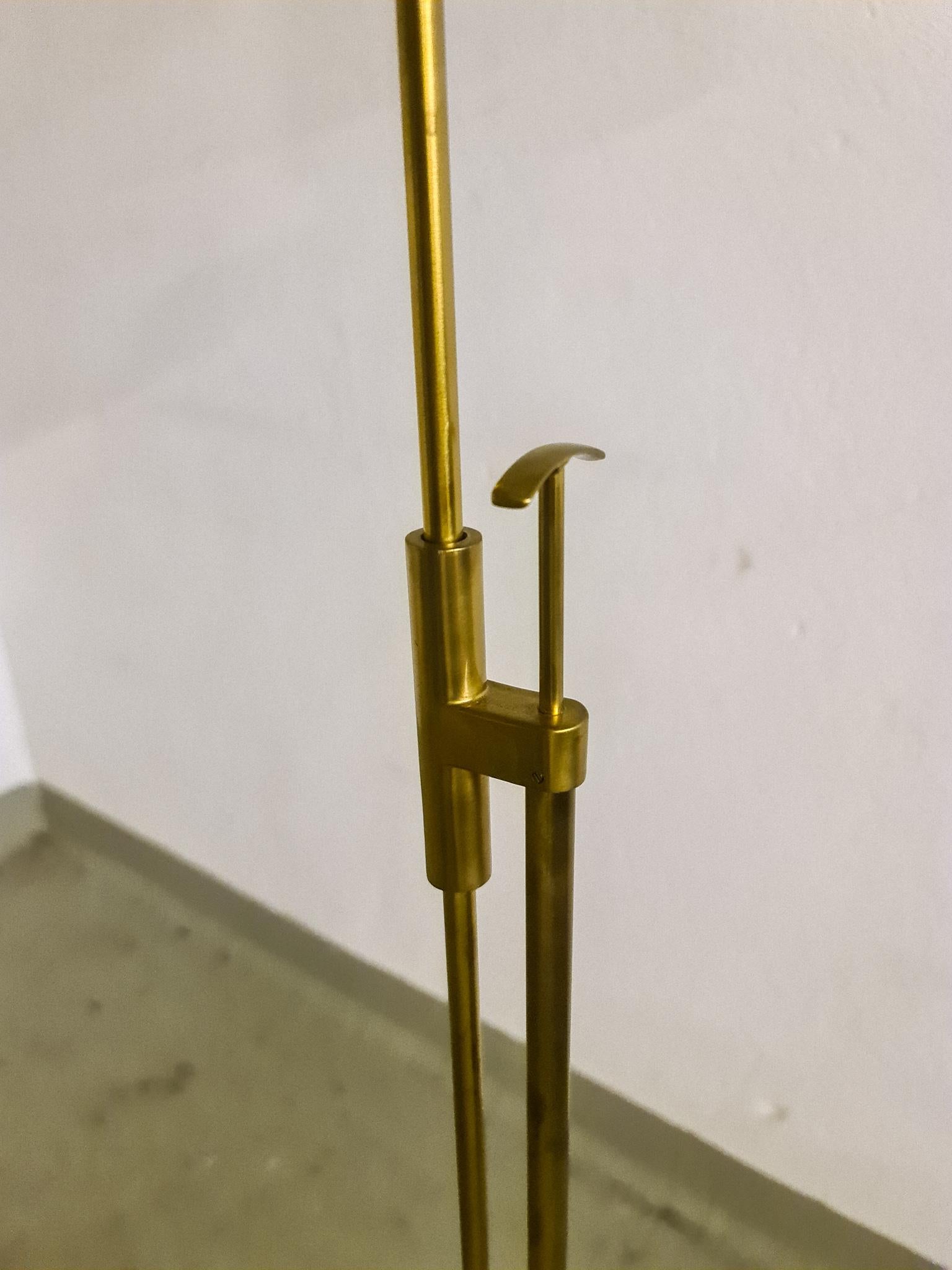 Midcentury Brass Floor Lamp Falkenbergs Belysning, Sweden, 1960s For Sale 1
