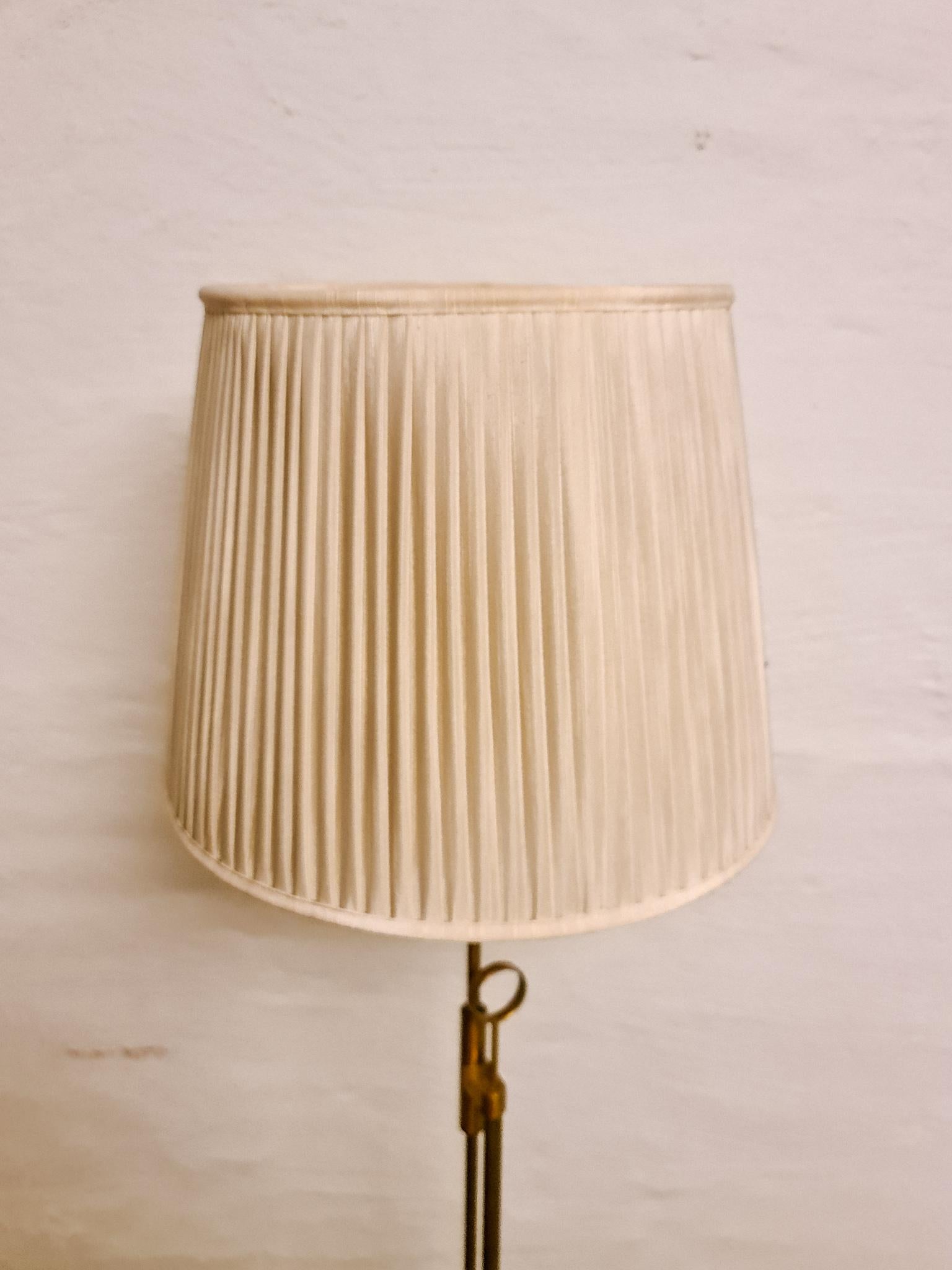 Midcentury Brass Floor Lamp Falkenbergs Belysning, Sweden, 1960s 2