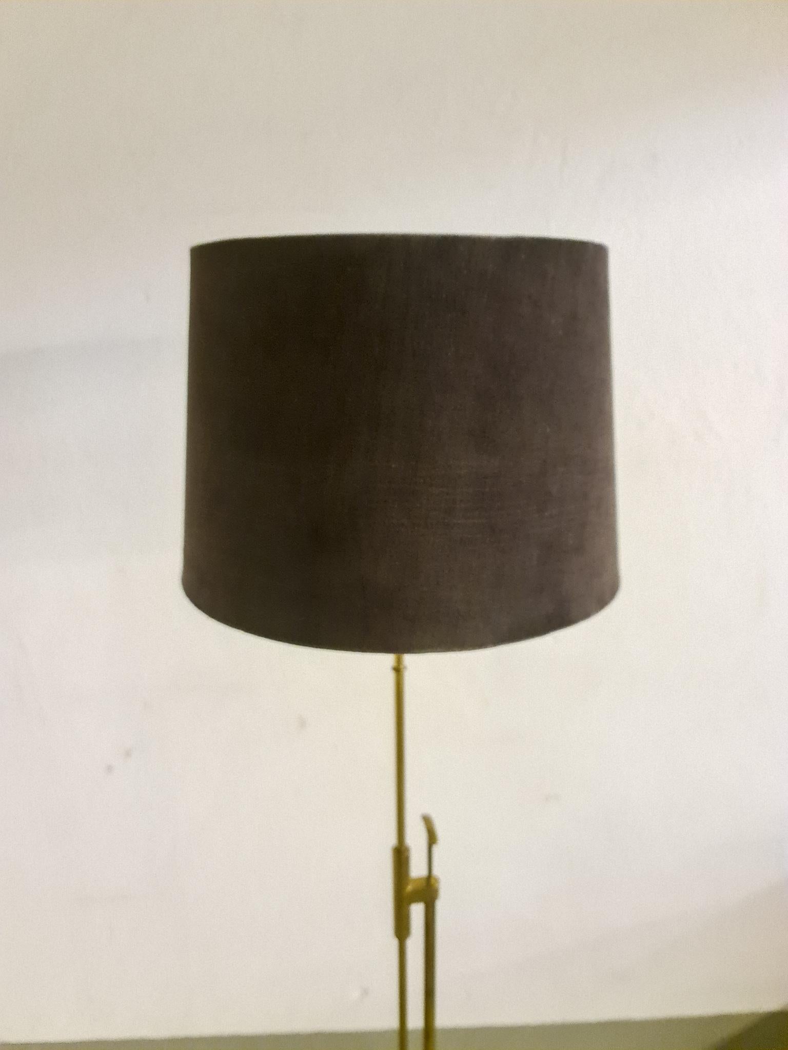 Midcentury Brass Floor Lamp Falkenbergs Belysning, Sweden, 1960s For Sale 3