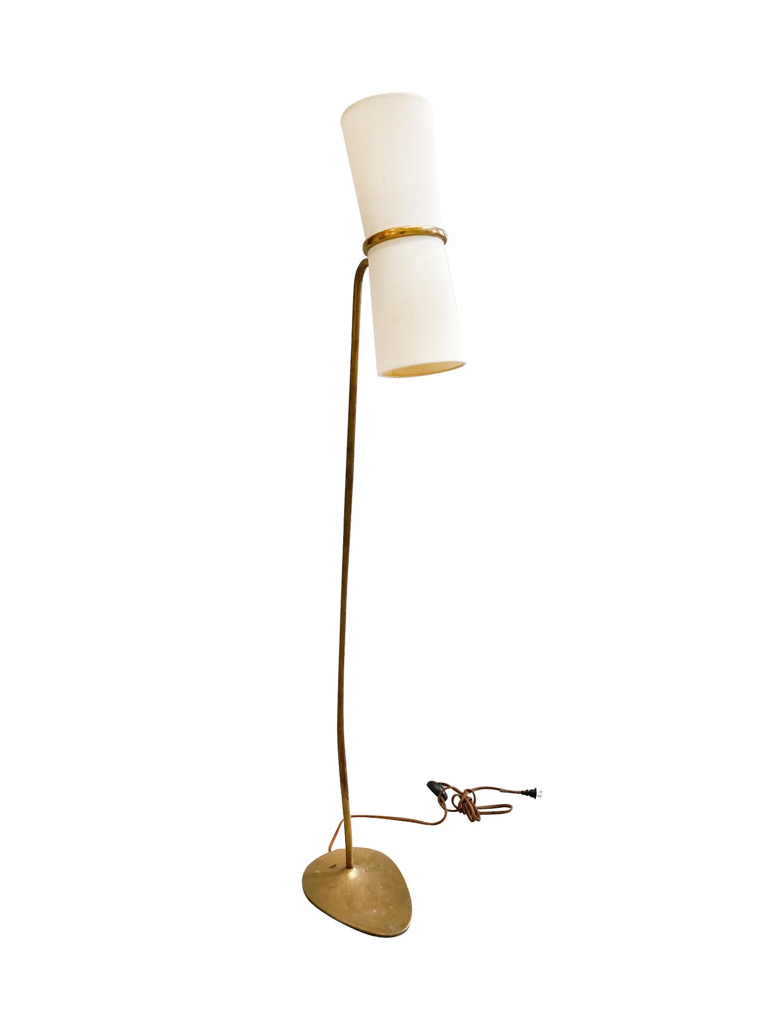 Mid-Century Modern Midcentury Brass Floor Lamp
