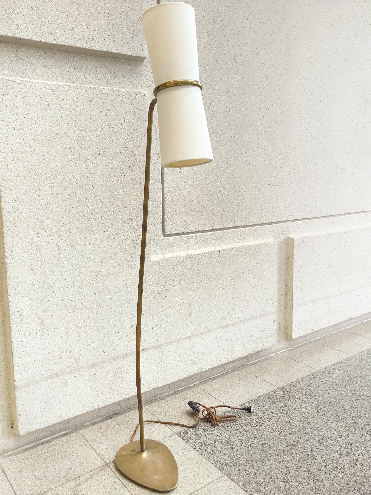20th Century Midcentury Brass Floor Lamp