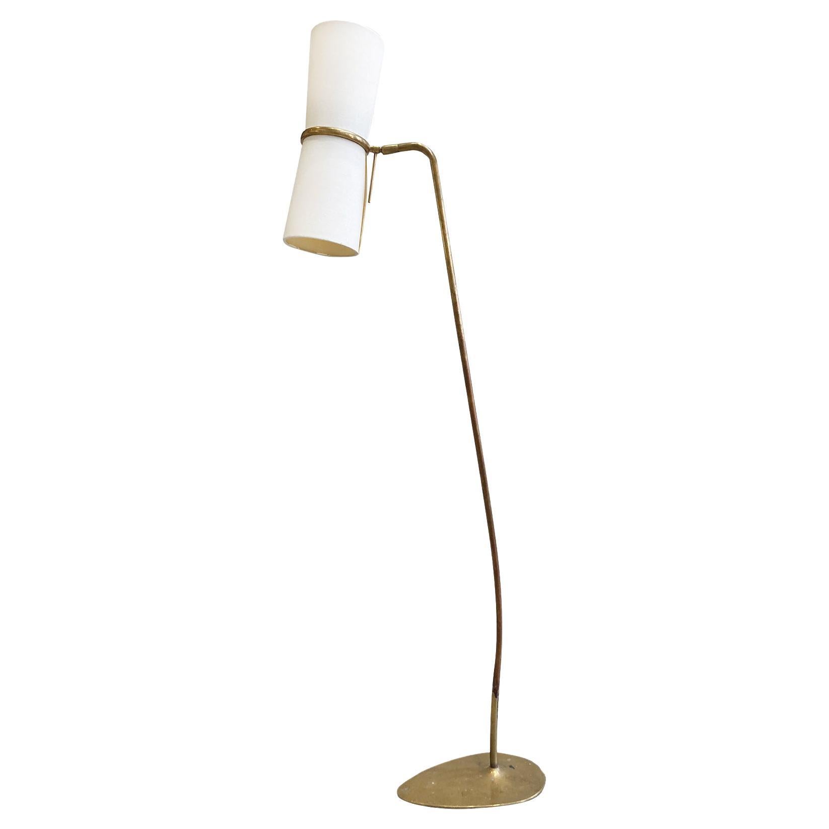 Midcentury Brass Floor Lamp