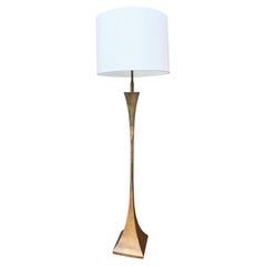 Lampadaire en laiton du milieu du siècle