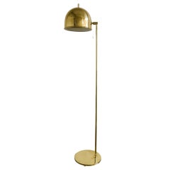 Midcentury Brass Floor Lamp, Model G-075, Bergboms, Sweden, 1960s