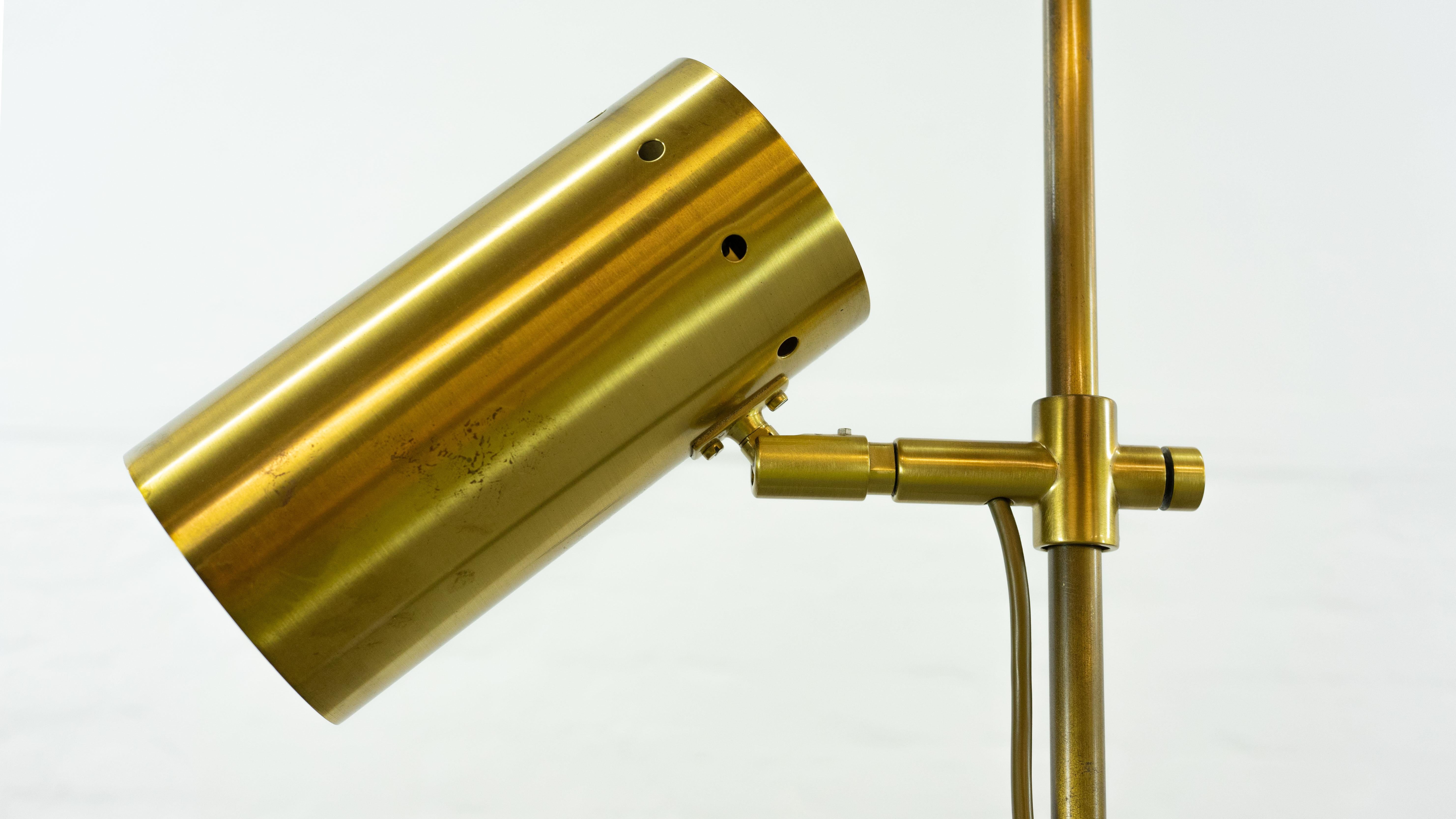 Midcentury Brass Floorlamp / Spot, 60s For Sale 5