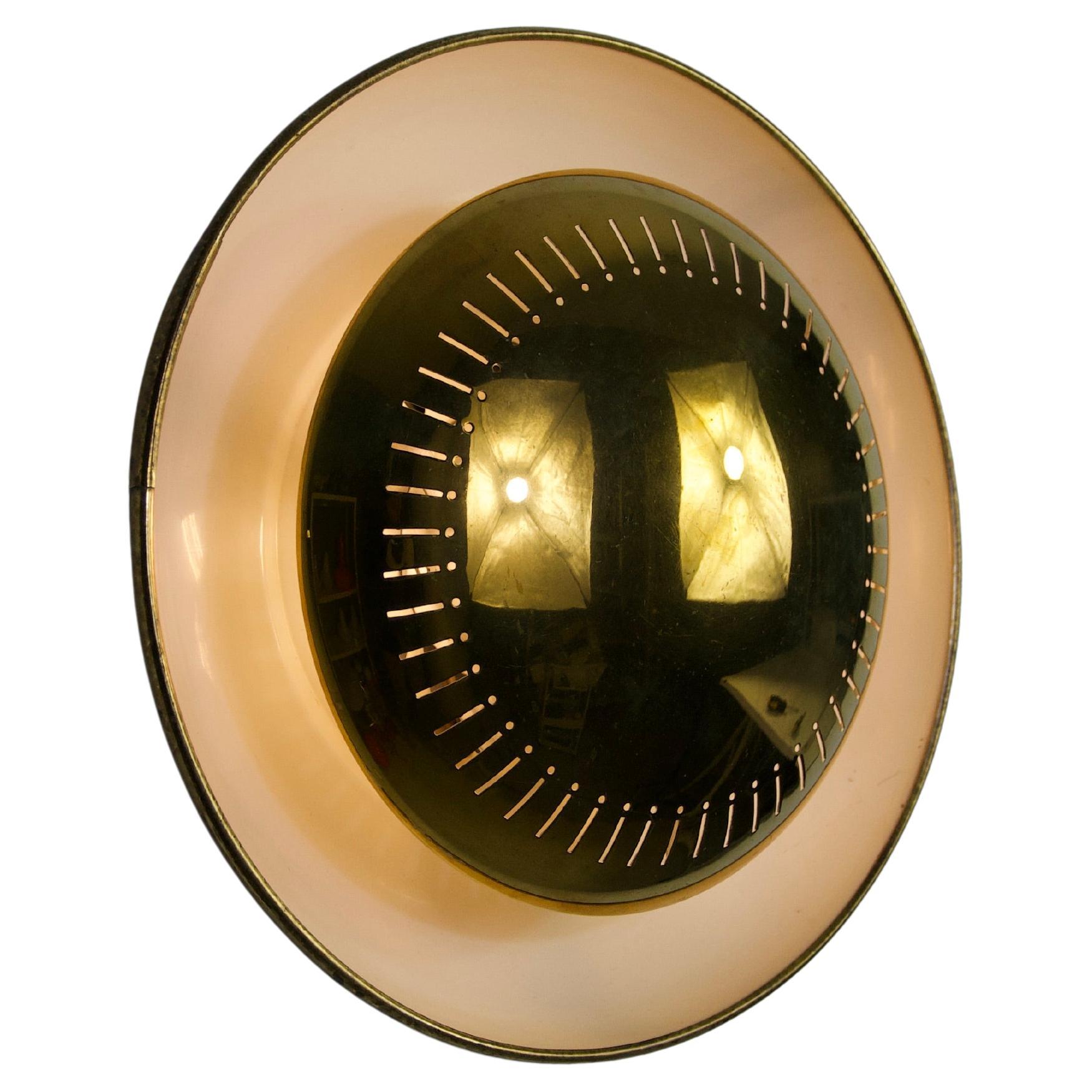 Midcentury Brass Flushmount or Wall Lamp by Hillebrand Leuchten, 1960s