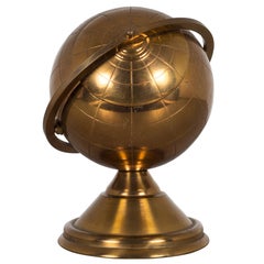 Midcentury Brass Globe Cigarette Holder, circa 1960