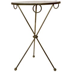 Midcentury Brass Gueridon Style Directoire