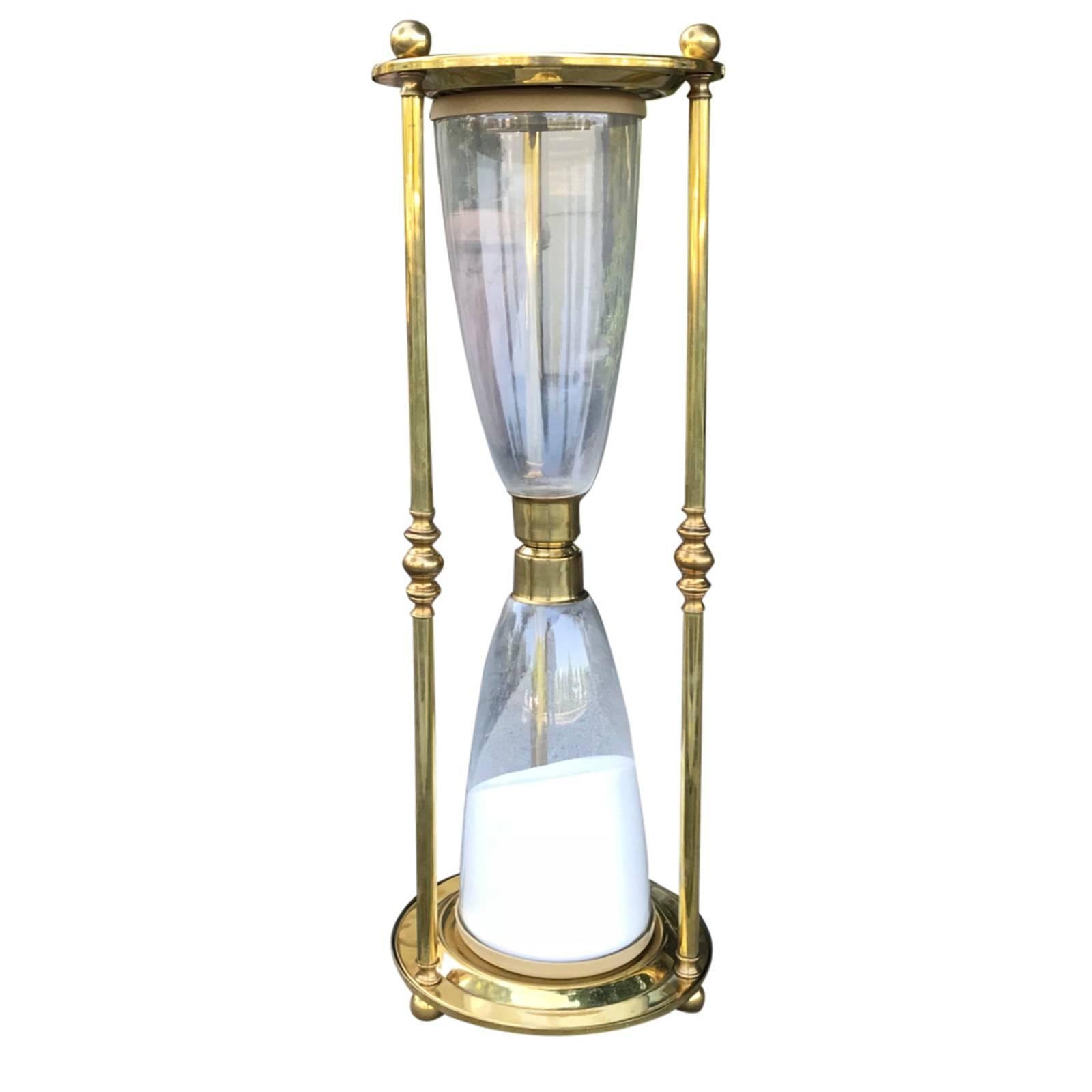 Midcentury Brass Hour Glass
