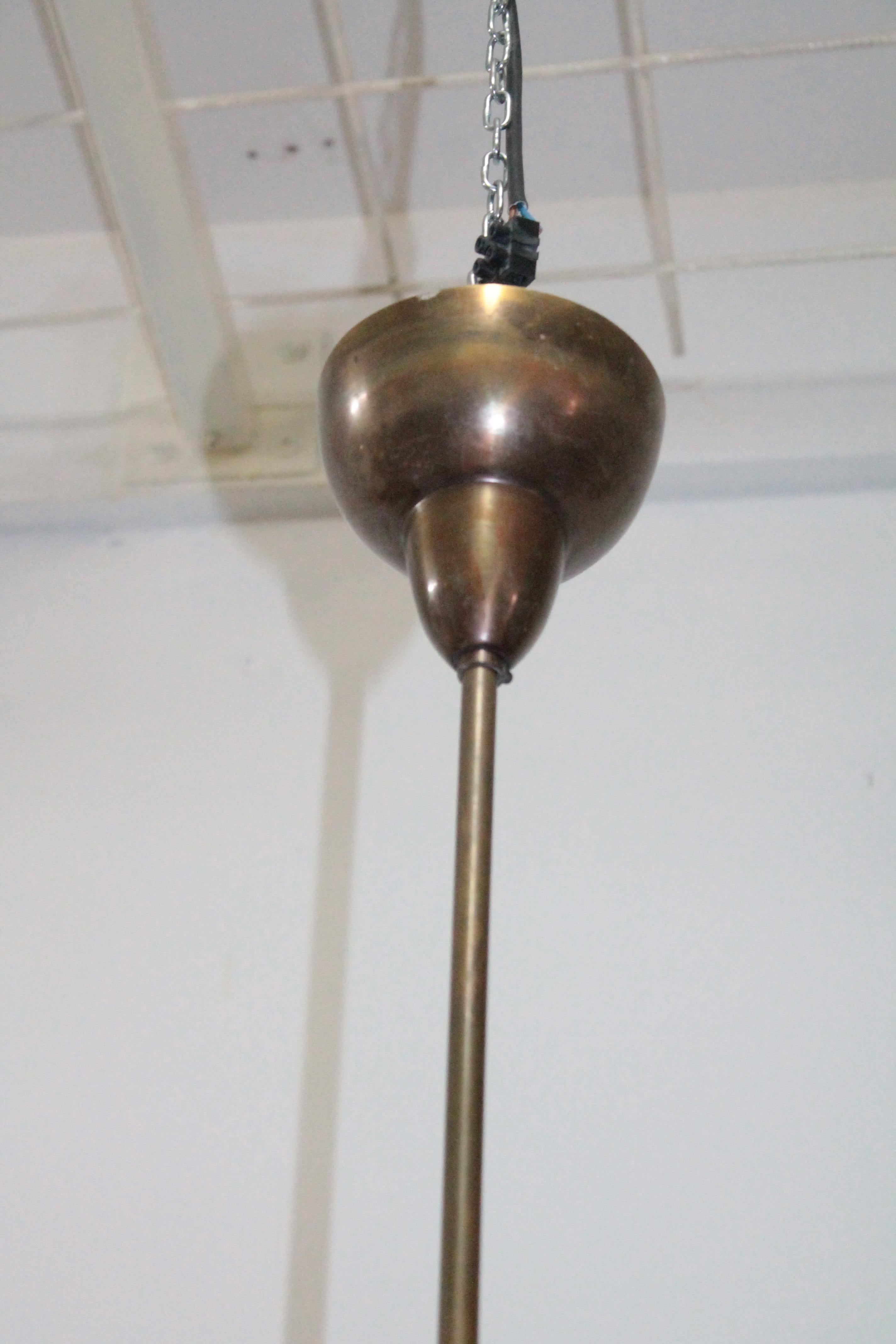 Midcentury Brass Italian Ceiling lamp 