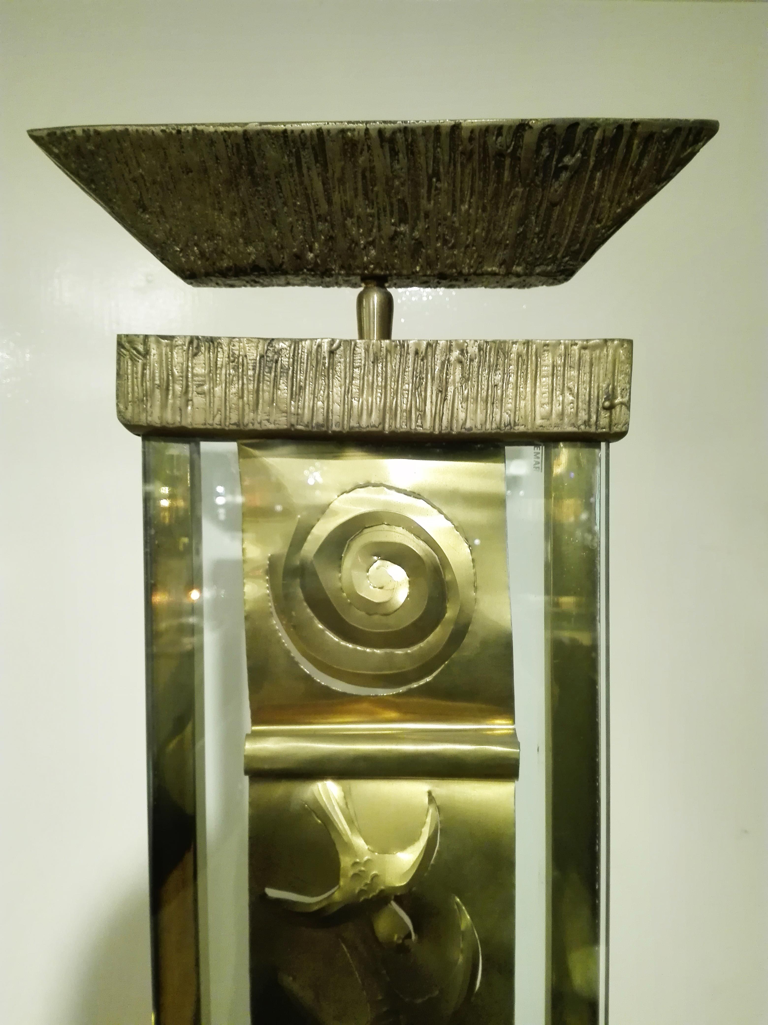 Midcentury Brass Italian Halogen Floor Lamp, 1960 In Good Condition For Sale In Milan, IT