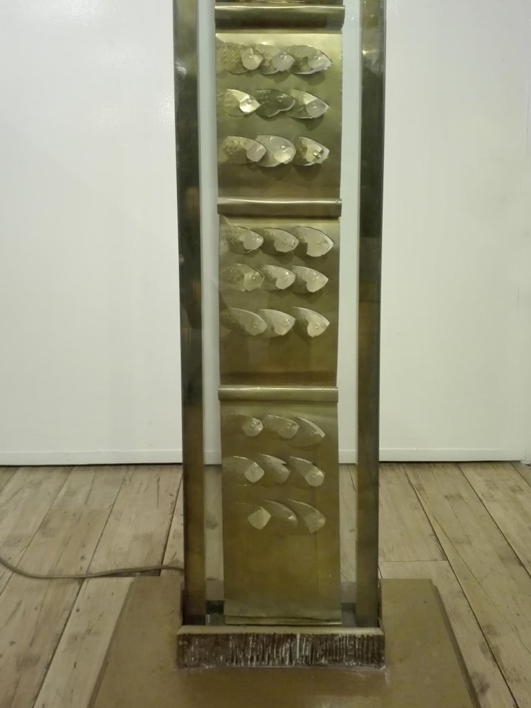 Midcentury Brass Italian Halogen Floor Lamp, 1960 For Sale at 1stDibs