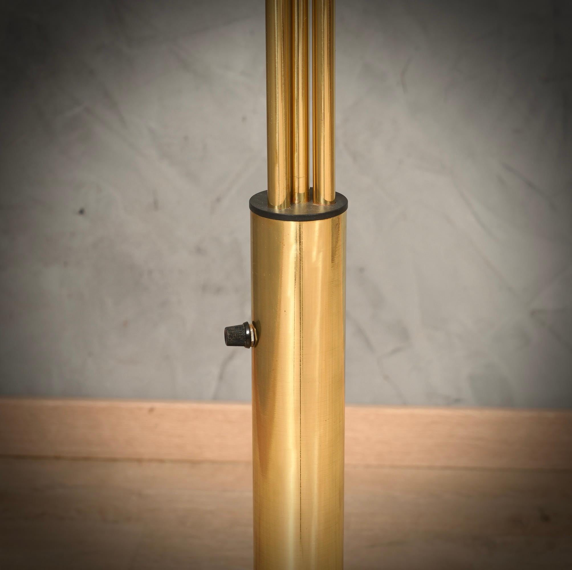 MidCentury Brass Italian Manufacturing Floor Lamp, 1970 For Sale 5