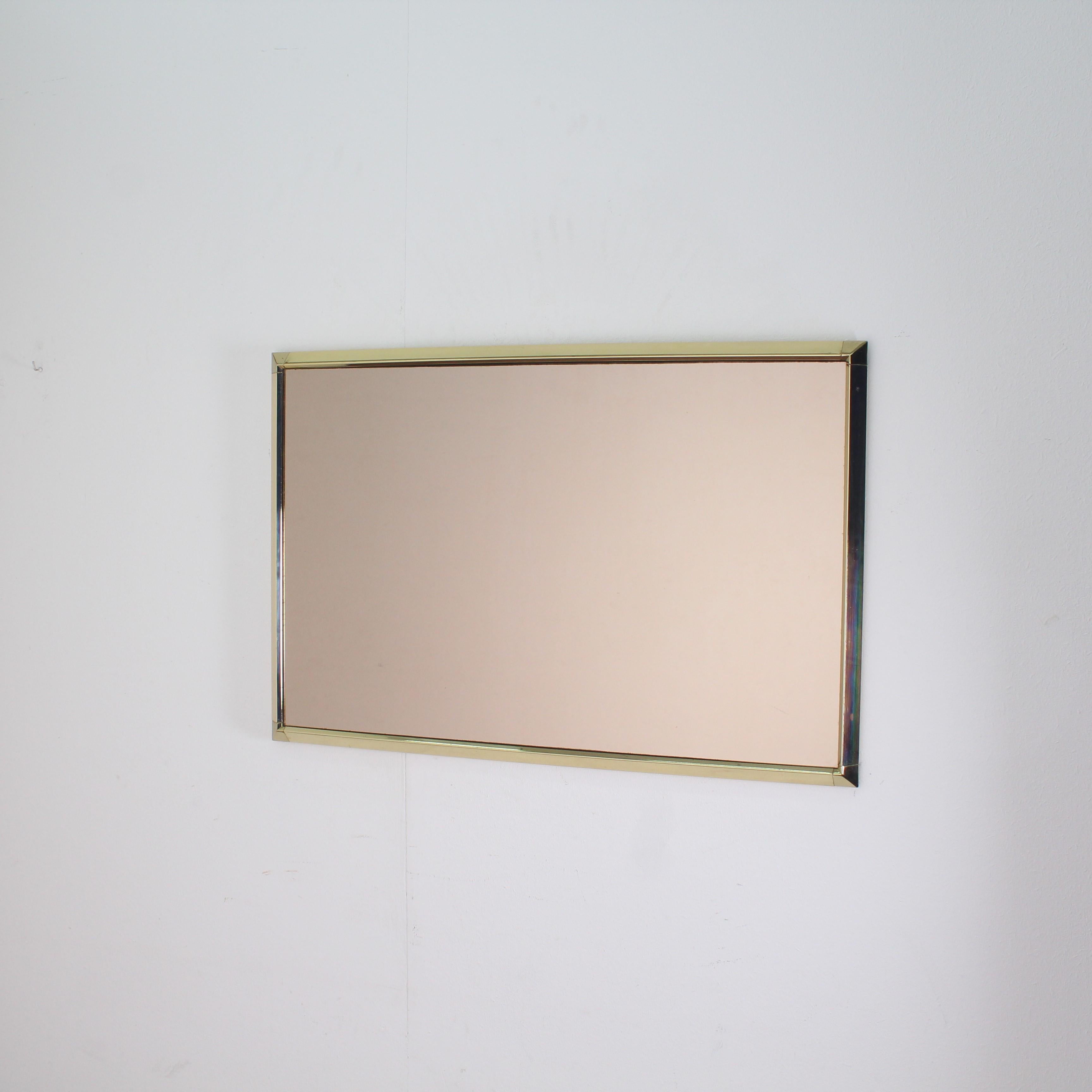 Midcentury Brass Italian Miror, 1970s 10