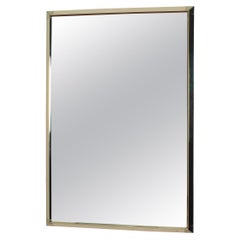 Midcentury Brass Italian Miror, 1970s