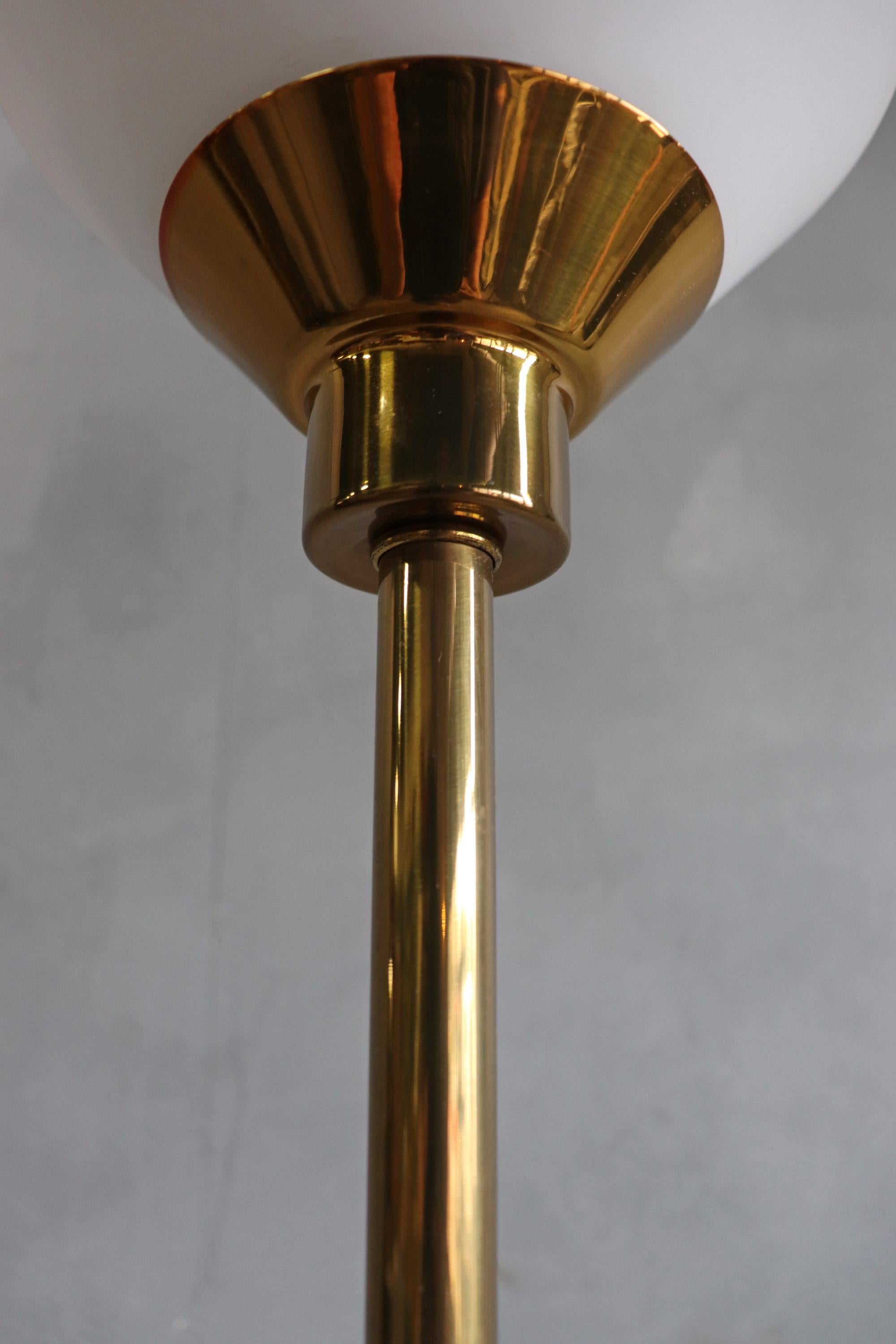 Midcentury Brass Koch and Lowy Torchère Floor Lamp 2