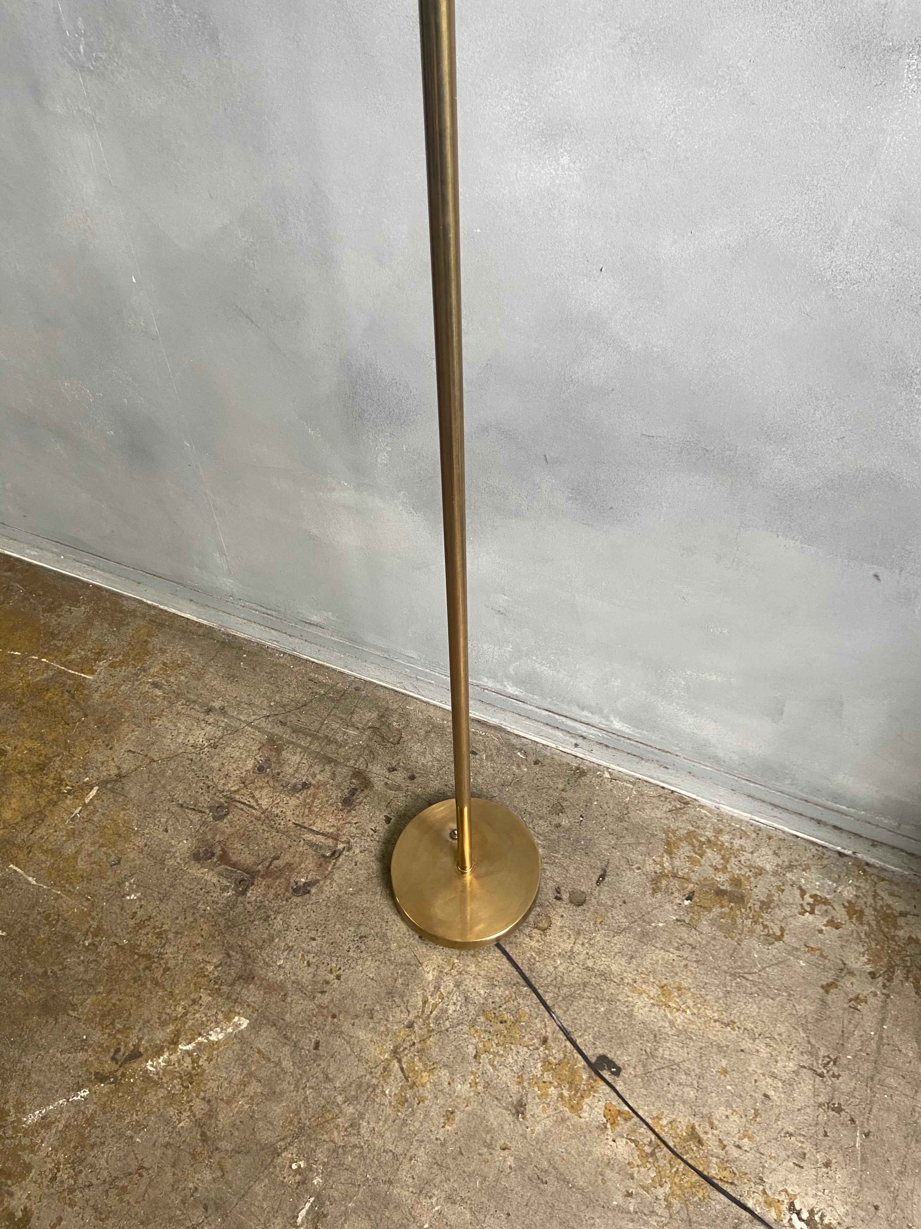 Midcentury Brass Koch and Lowy Torchère Floor Lamp 3