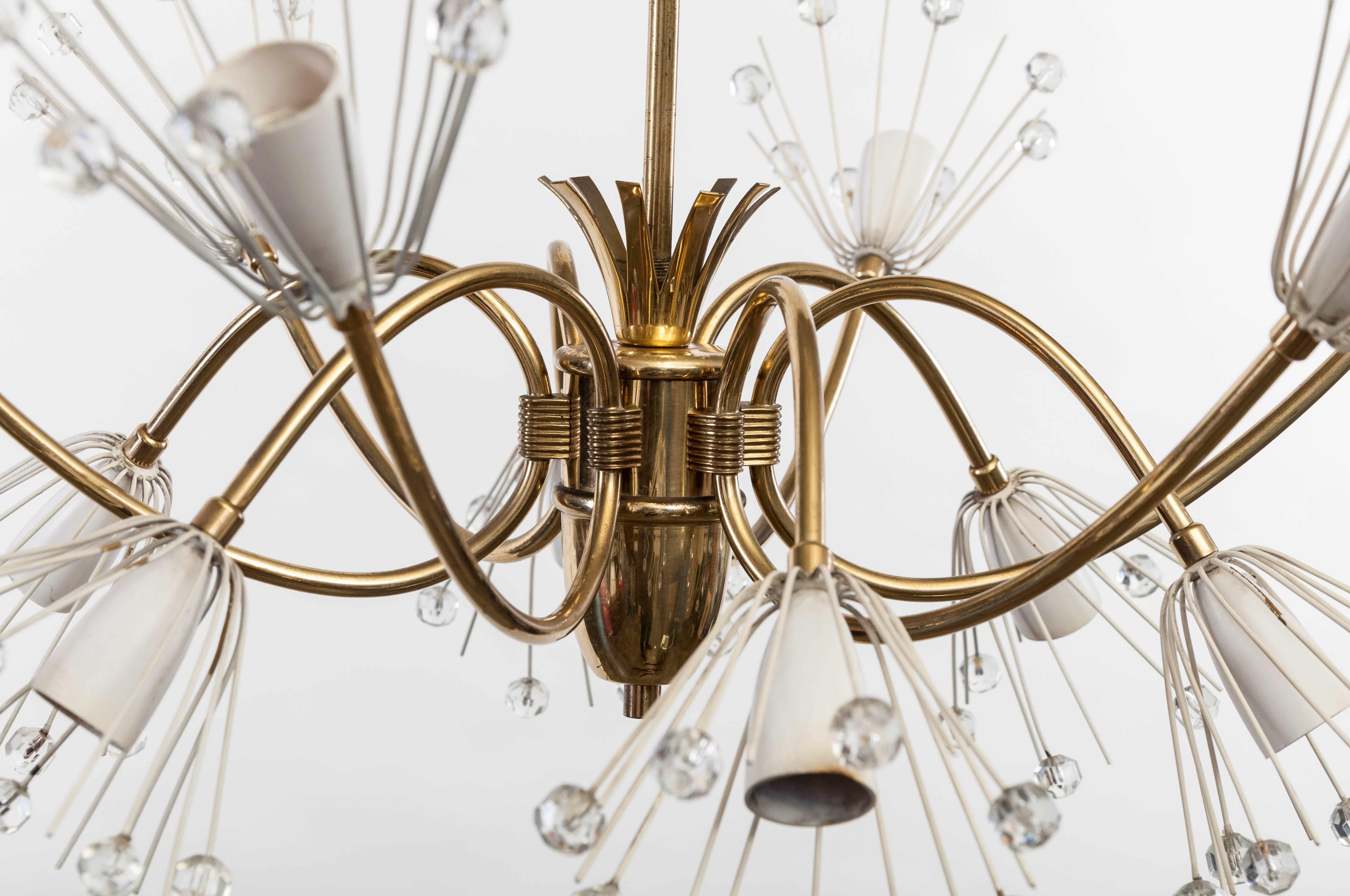 Midcentury Brass Lamp Designed by Emil Stejnar and Manufactured by Rupert Nikoll (Moderne der Mitte des Jahrhunderts) im Angebot