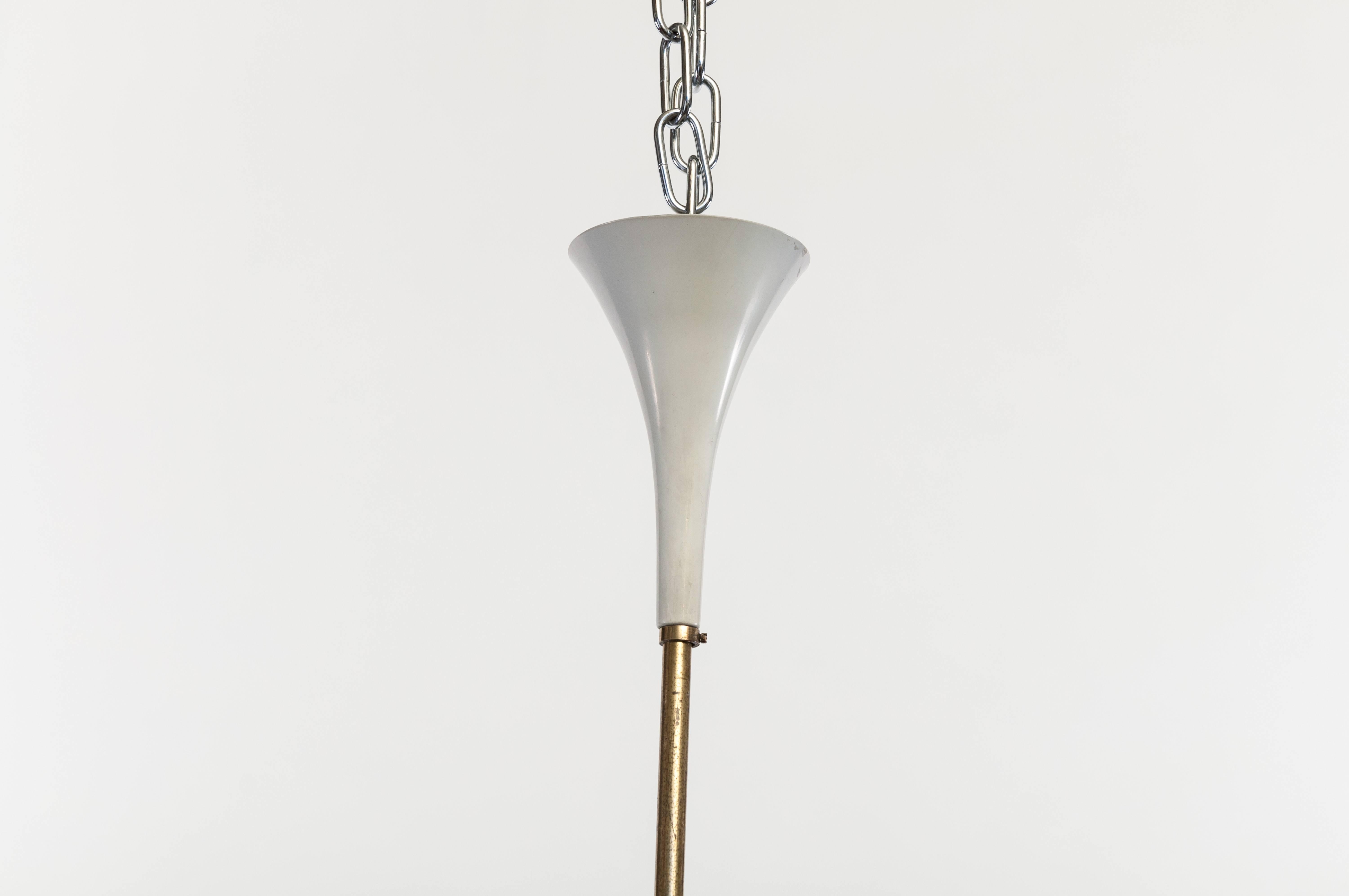 Midcentury Brass Lamp Designed by Emil Stejnar and Manufactured by Rupert Nikoll In Good Condition For Sale In Vienna, AT