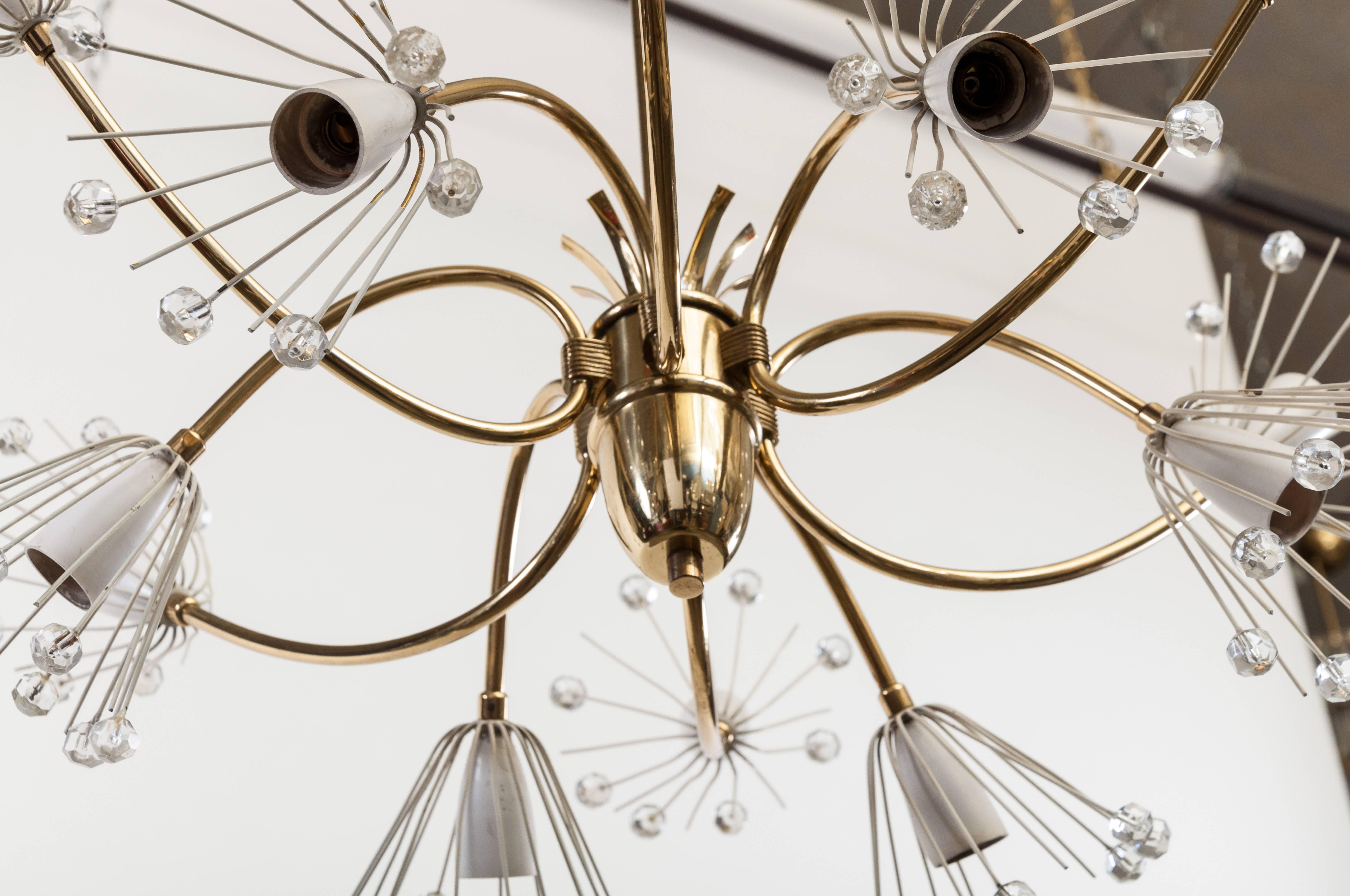 Midcentury Brass Lamp Designed by Emil Stejnar and Manufactured by Rupert Nikoll (Mitte des 20. Jahrhunderts) im Angebot