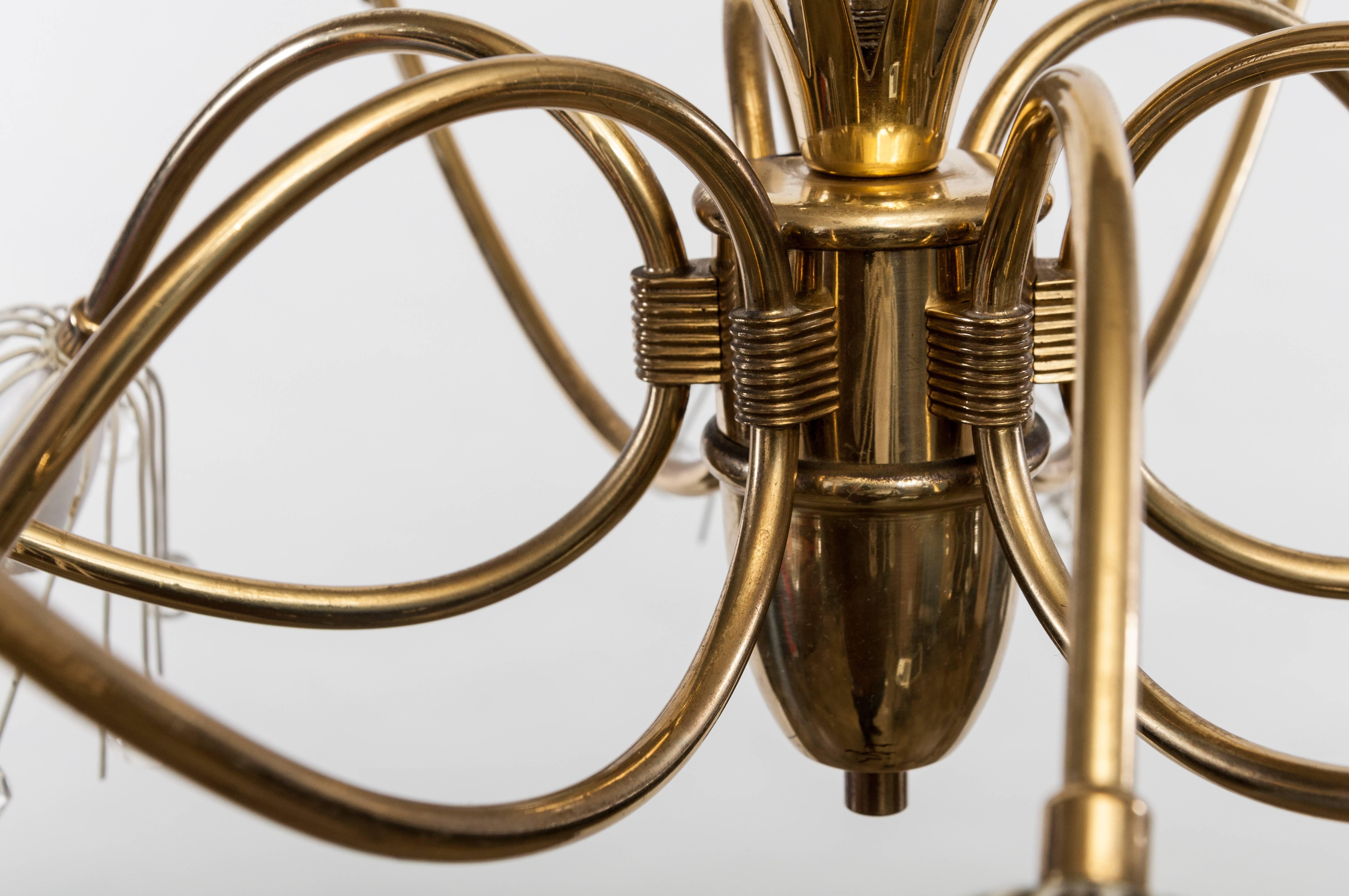 Midcentury Brass Lamp Designed by Emil Stejnar and Manufactured by Rupert Nikoll For Sale 2