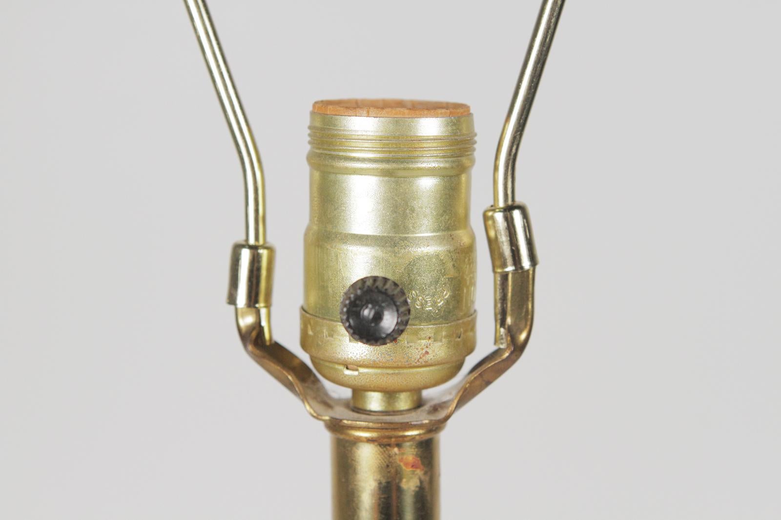 Midcentury Brass Lamp in the Form of a Swimmer 2