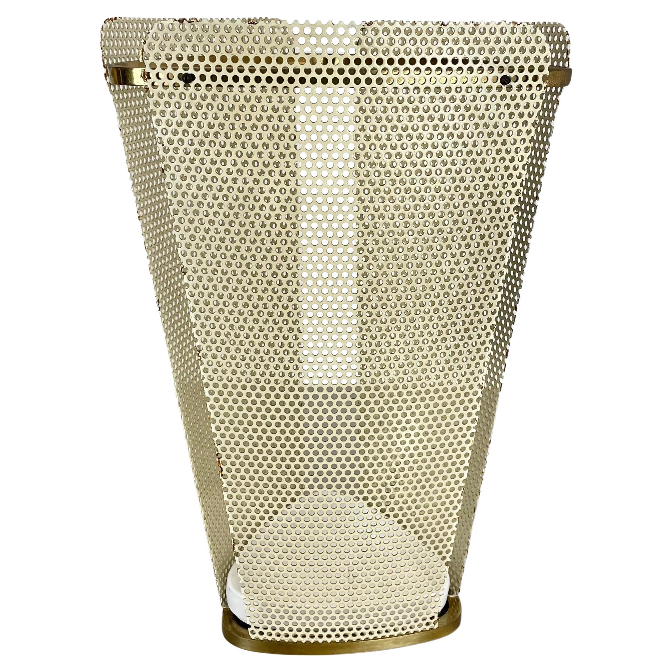 Midcentury Brass Mategot Style Hollywood Regency Umbrella Stand, France, 1950s