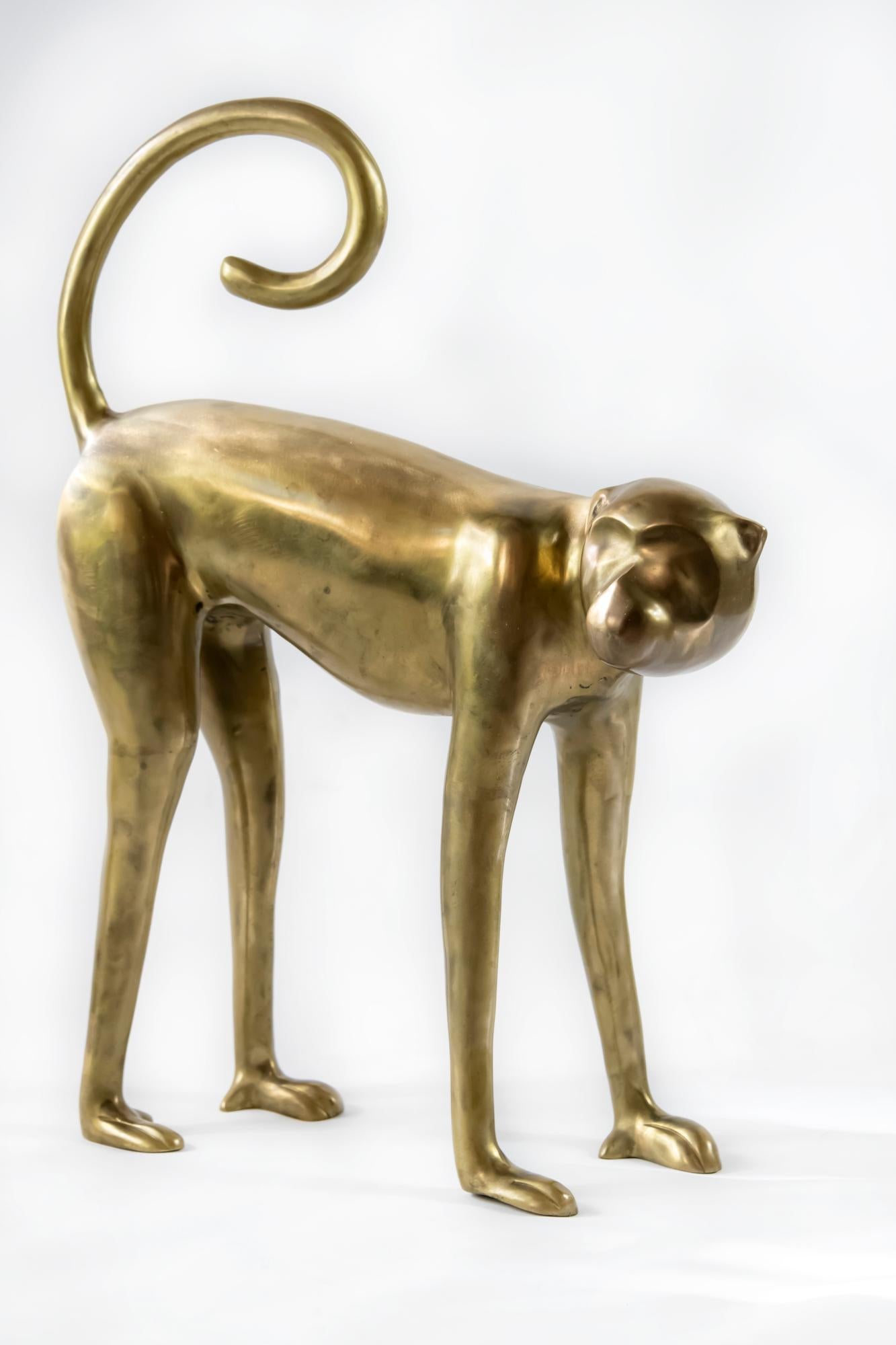 brass monkey figurine