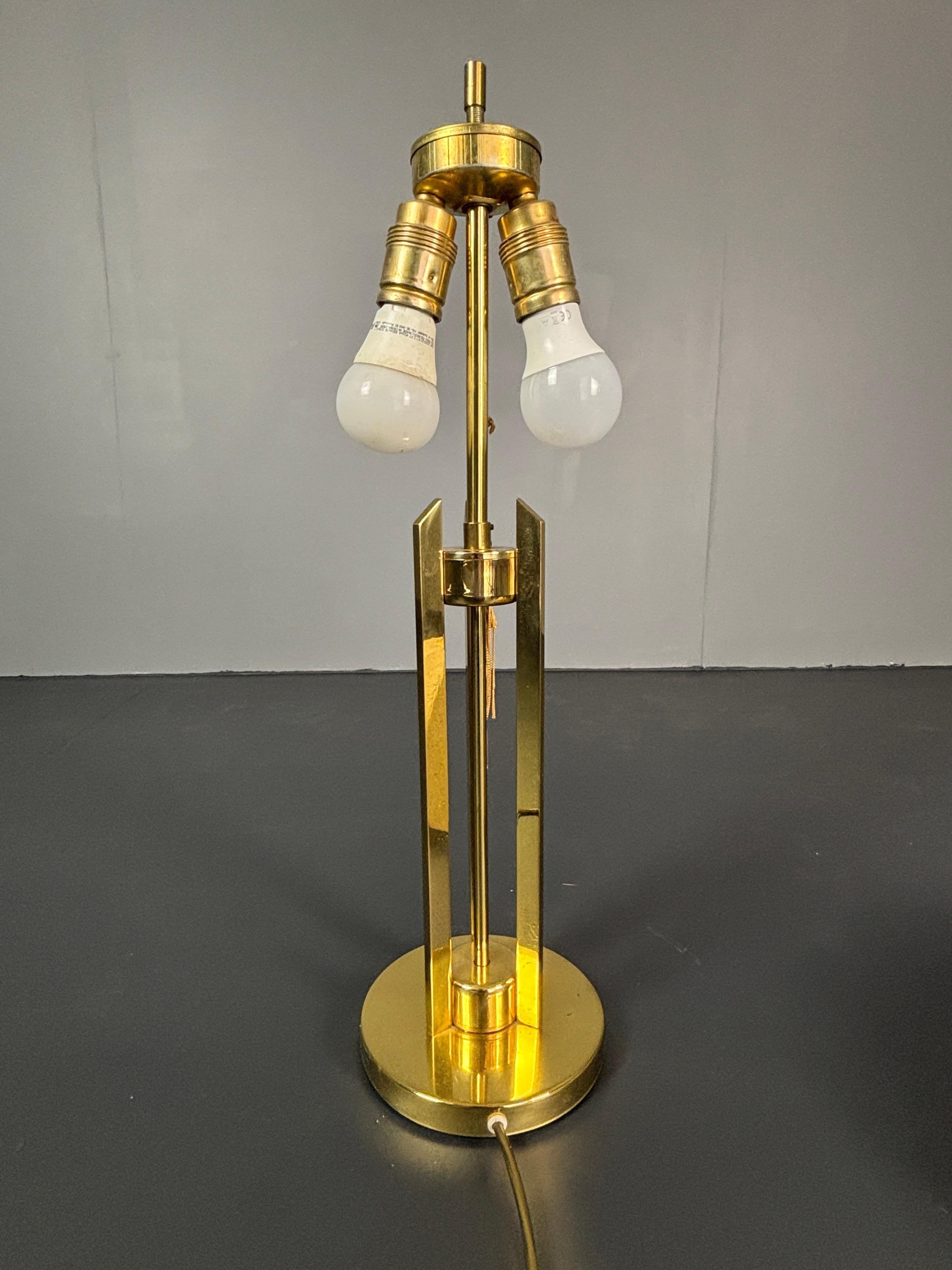 Fin du 20e siècle Lampe de table à champignon en laiton du milieu du siècle, Autriche, années 1960-1970 en vente