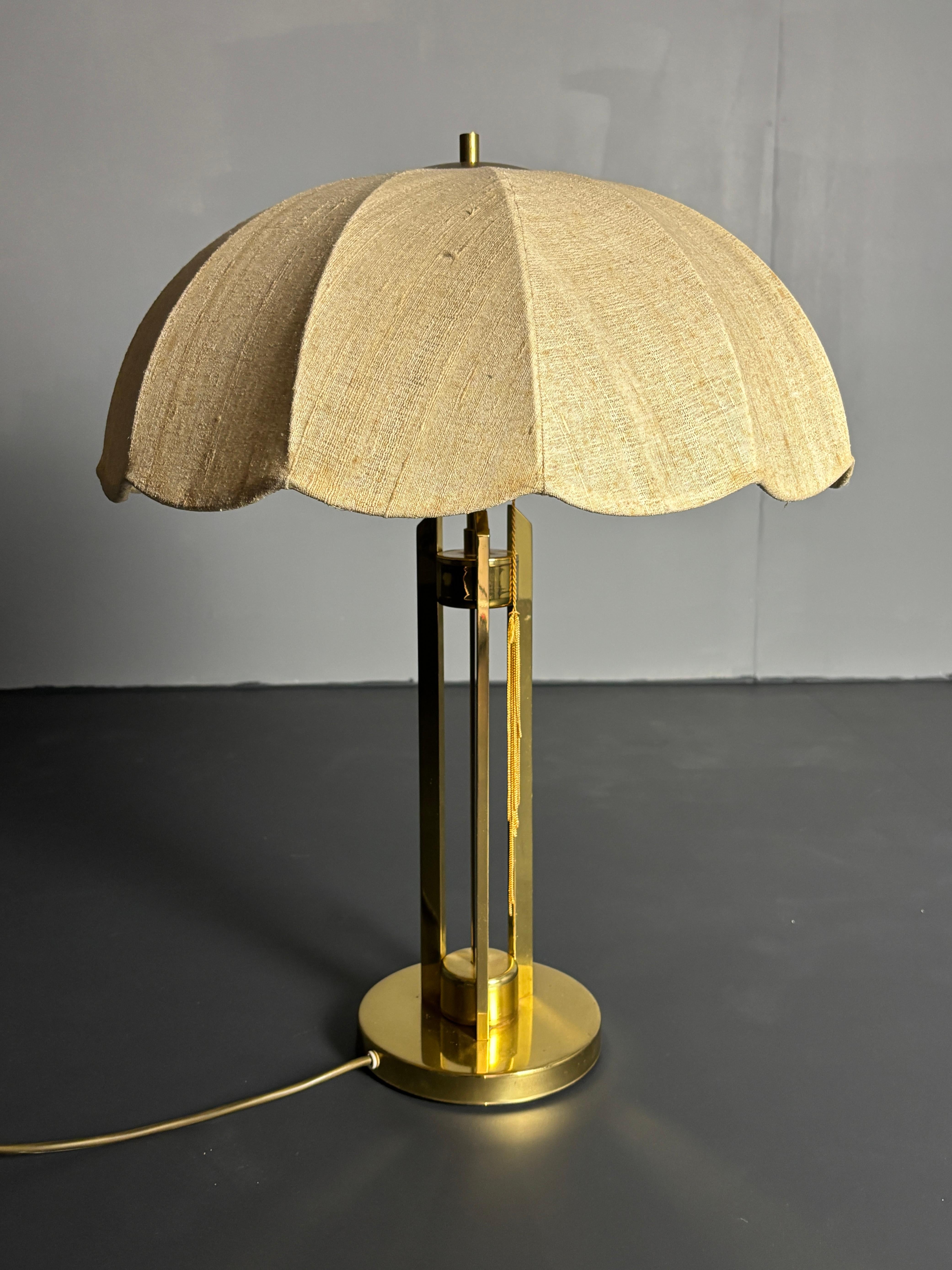 Lampe de table à champignon en laiton du milieu du siècle, Autriche, années 1960-1970 en vente 2