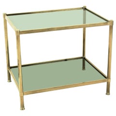 Midcentury Brass or Glas Side Table