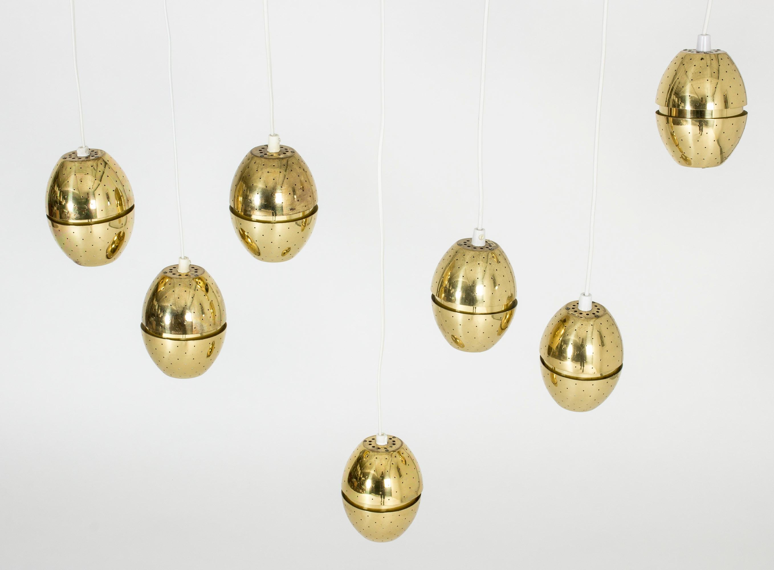 Scandinavian Modern Midcentury Brass Pendant by Hans-Agne Jakobsson