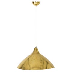 Midcentury Brass Pendant Lamp by Lisa Johansson-Pape, Orno, Finland, 1950s