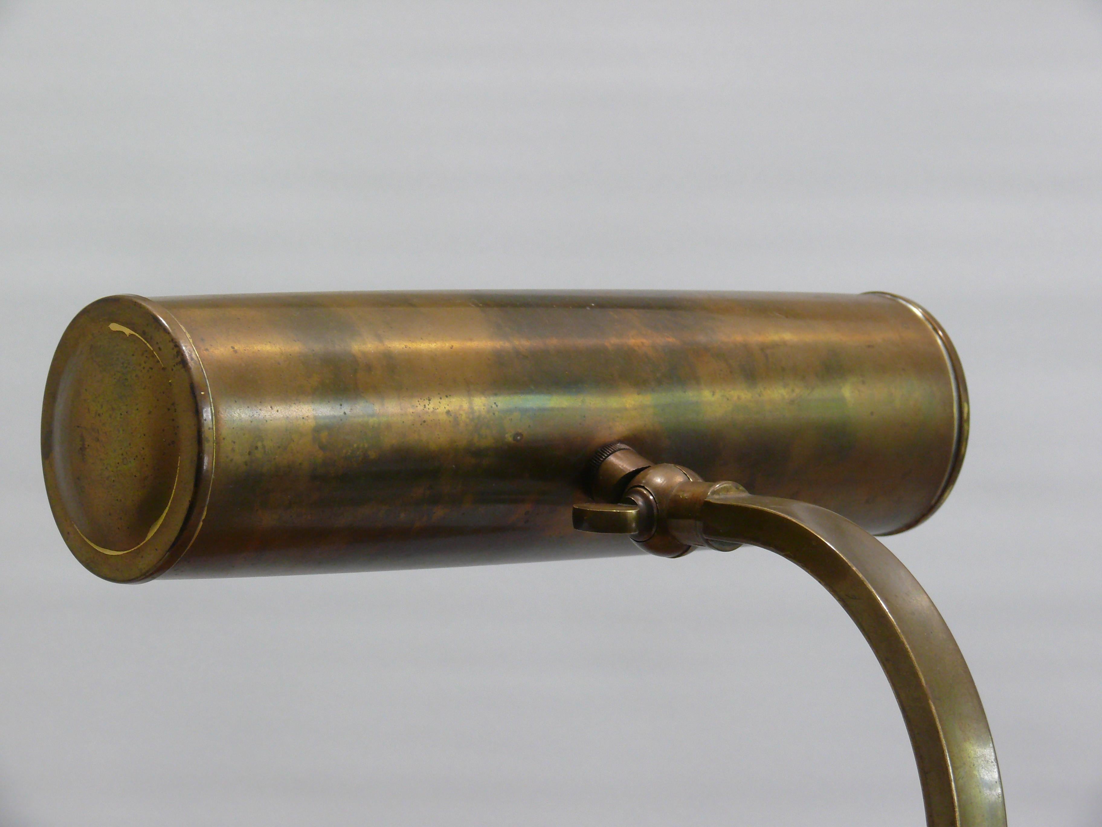 Midcentury Brass Piano Lamp, 1950s For Sale 1
