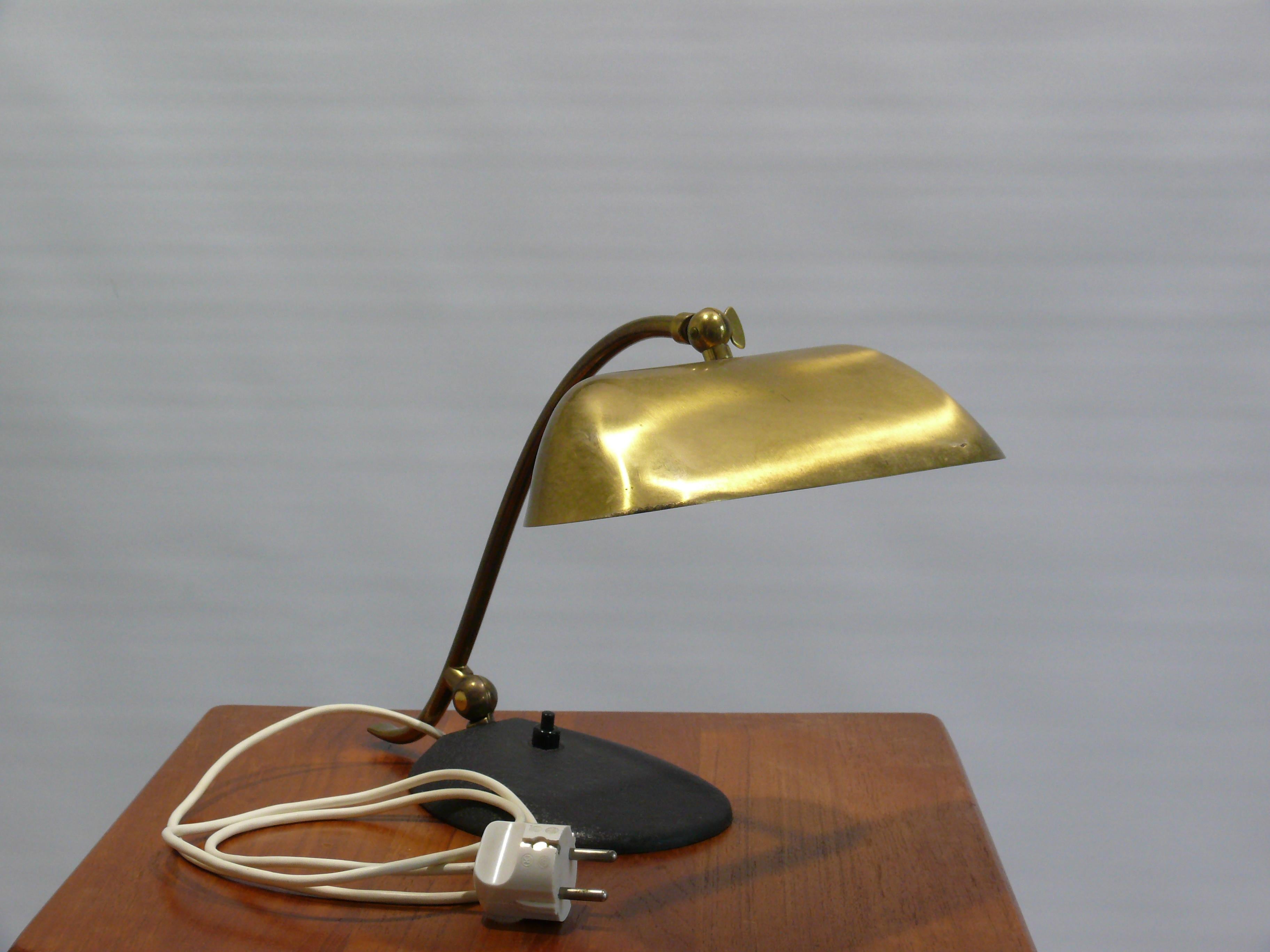 Midcentury Messing Klavierlampe, 1960er Jahre 4