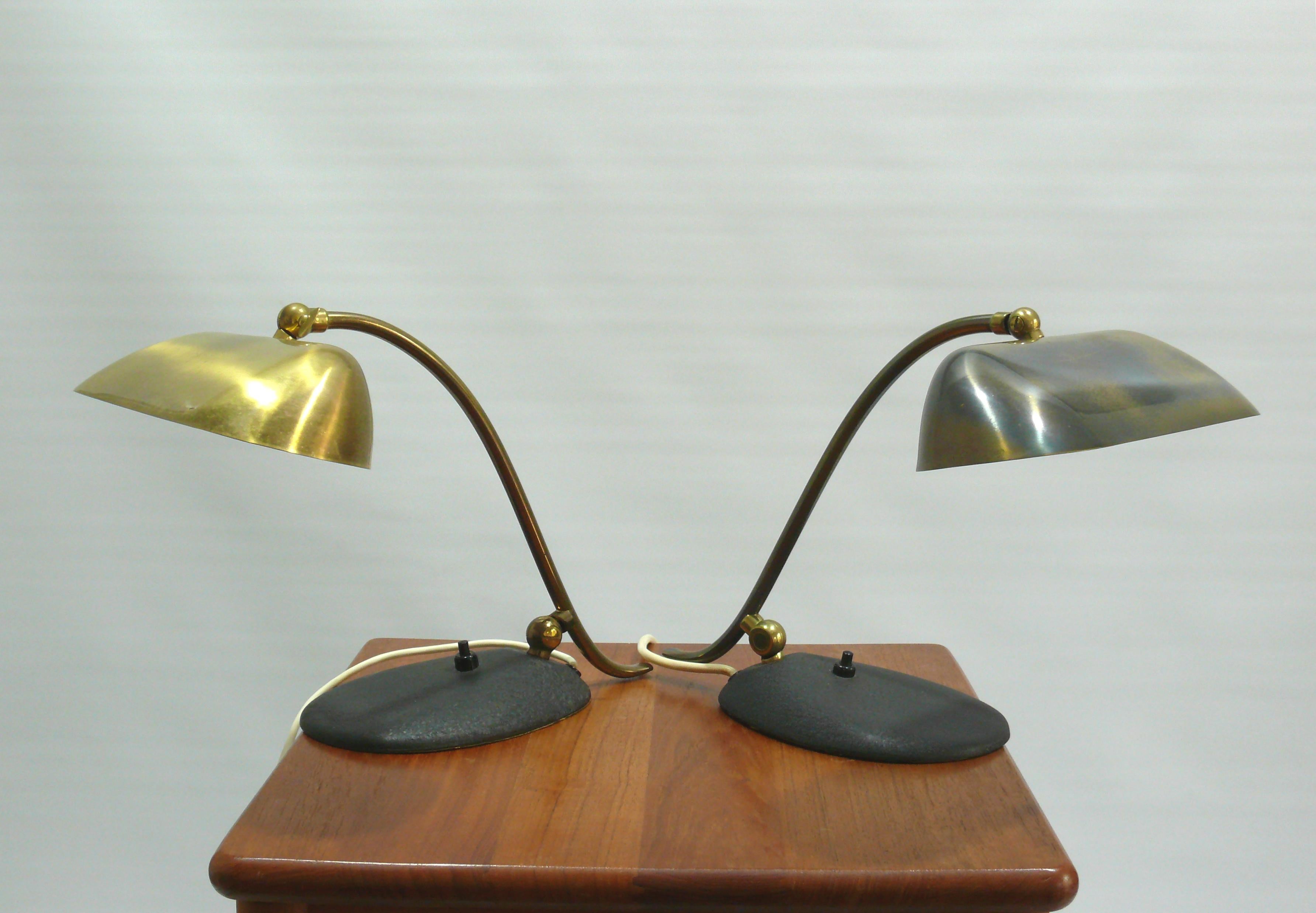 Midcentury Brass Piano Lamp, 1960s For Sale 5