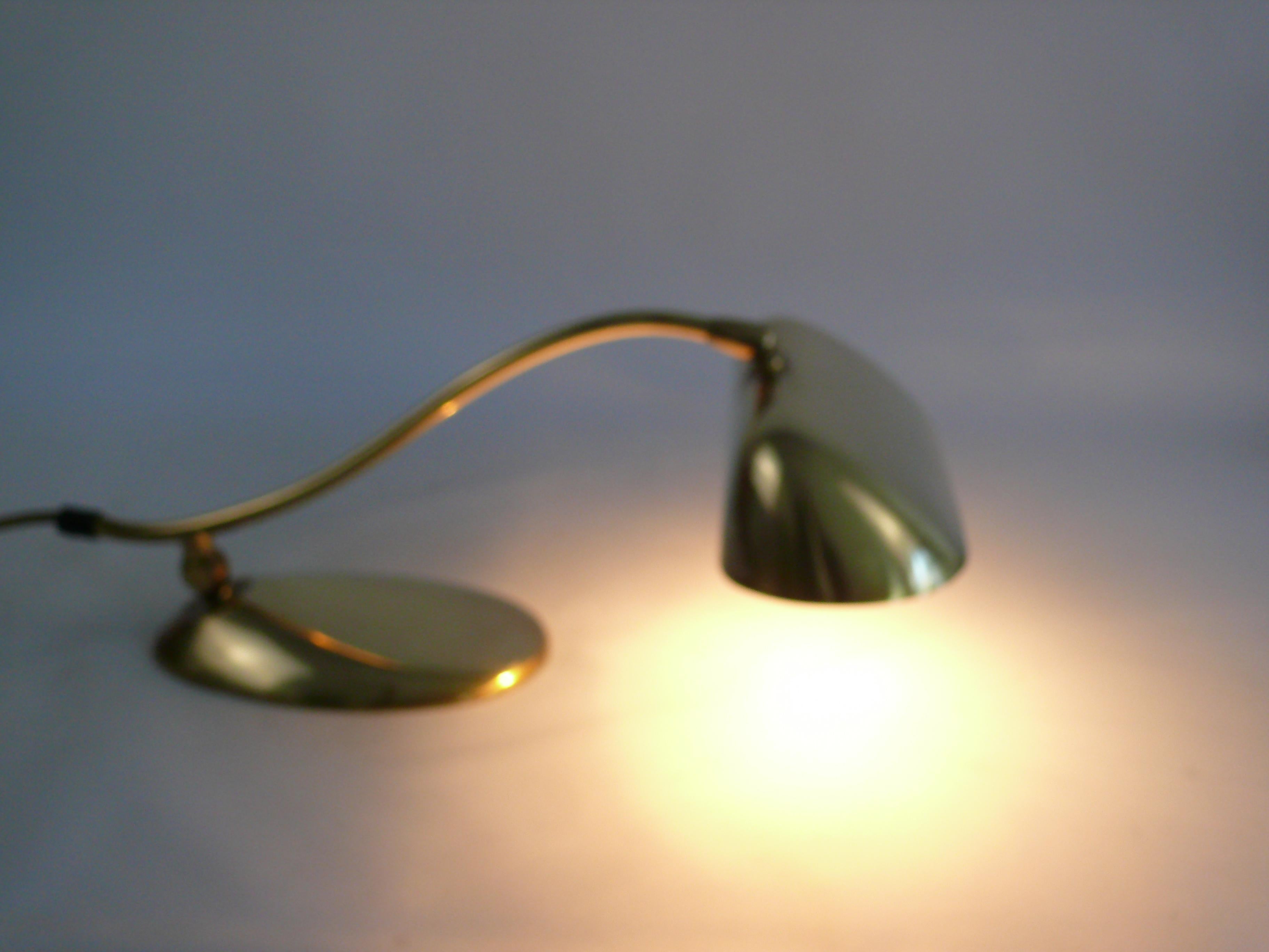 Midcentury Brass Piano Lamp, 1960s 6