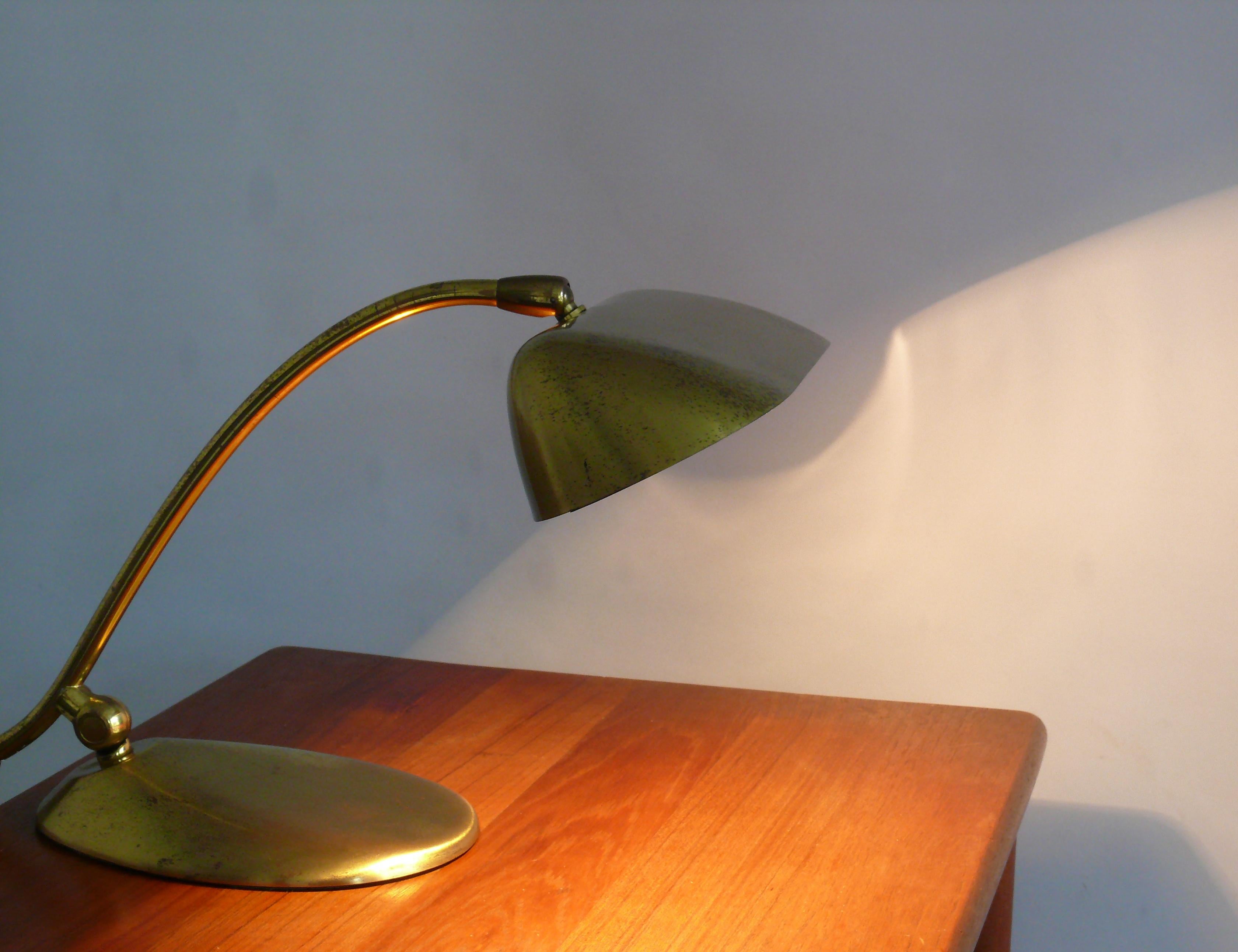 Midcentury Brass Piano Lamp, 1960s For Sale 7