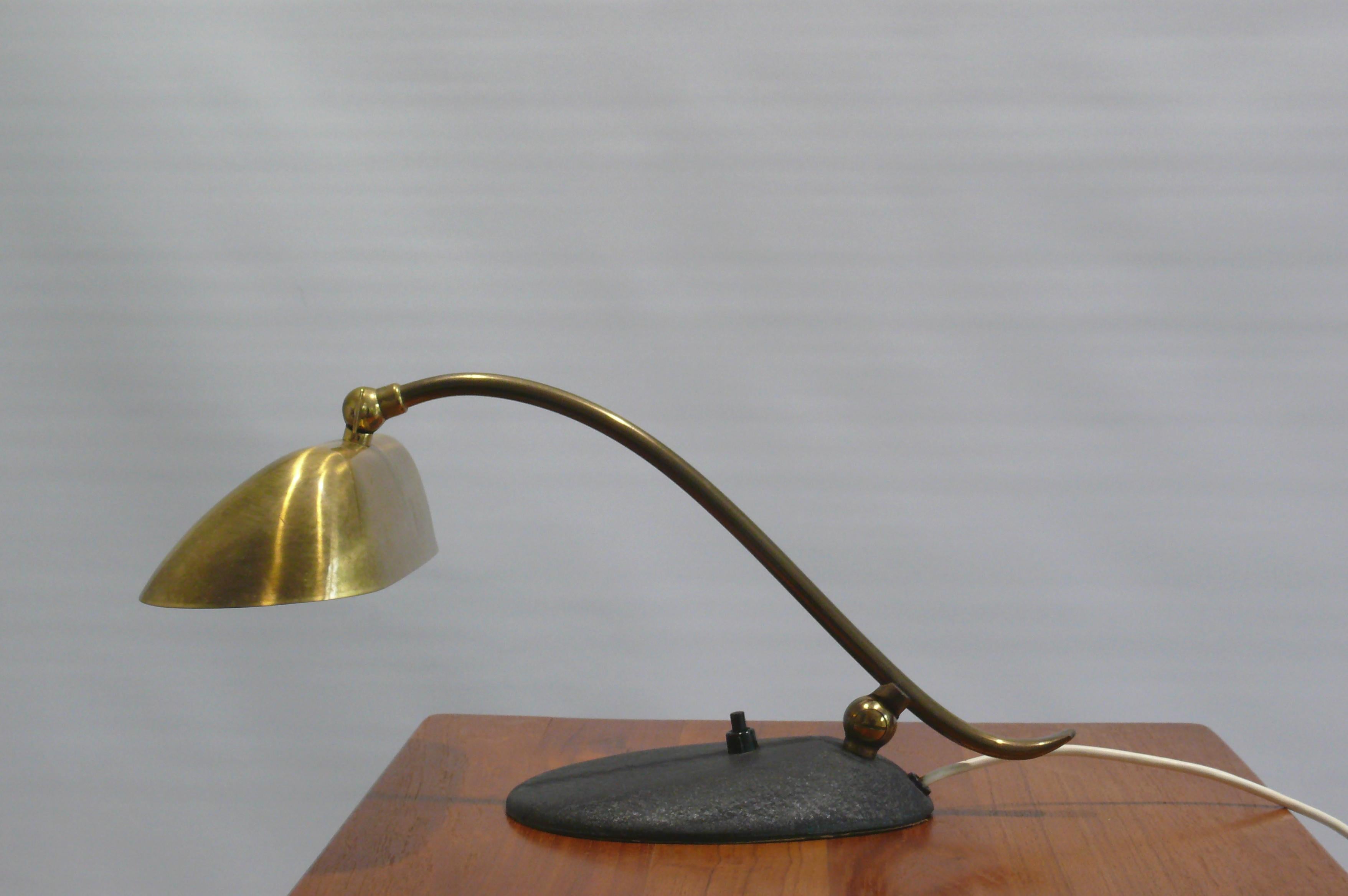 Mid-Century Modern Midcentury Brass Piano Lamp, 1960s For Sale