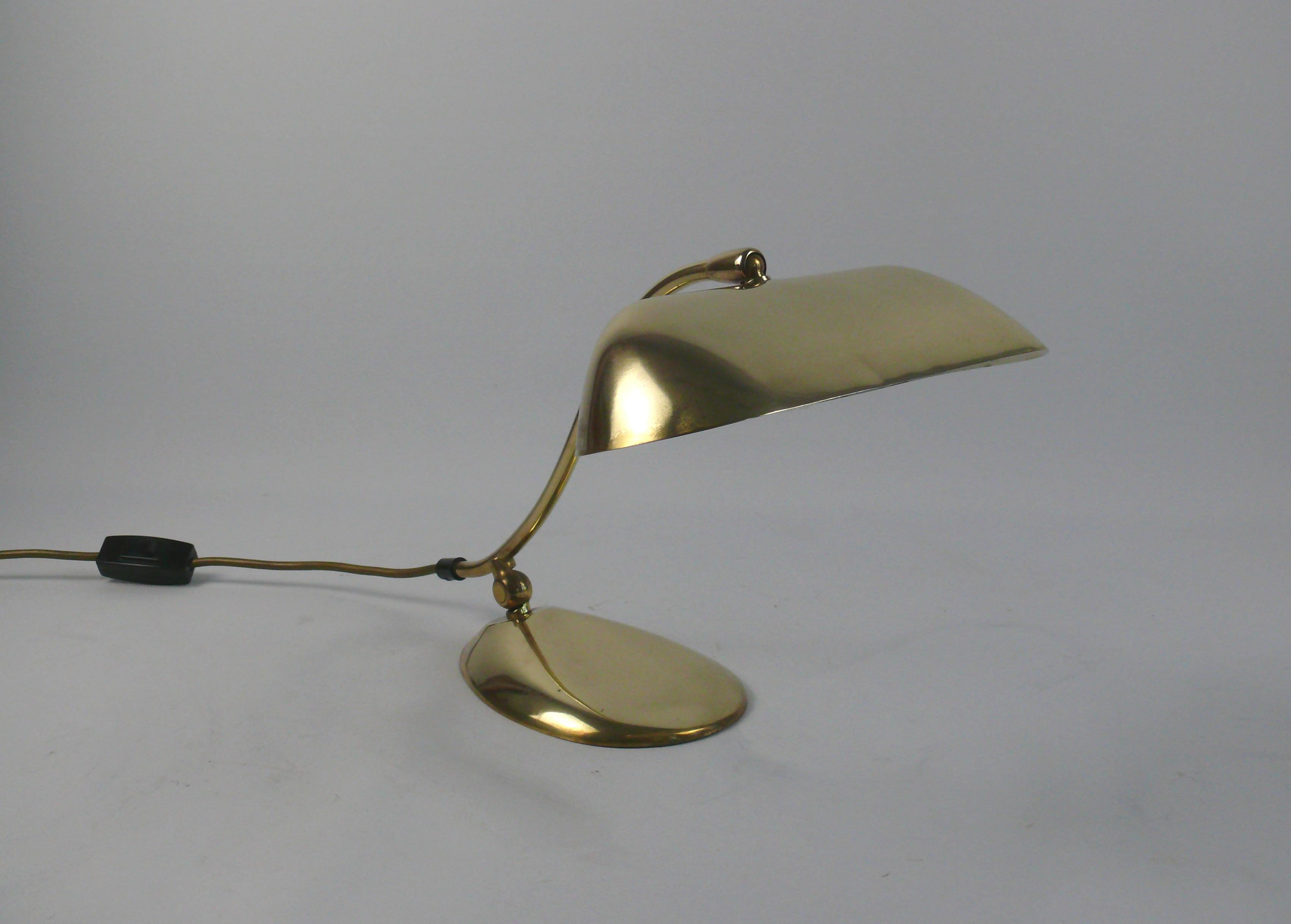 Midcentury Brass Piano Lamp, 1960s In Good Condition In Schwerin, MV