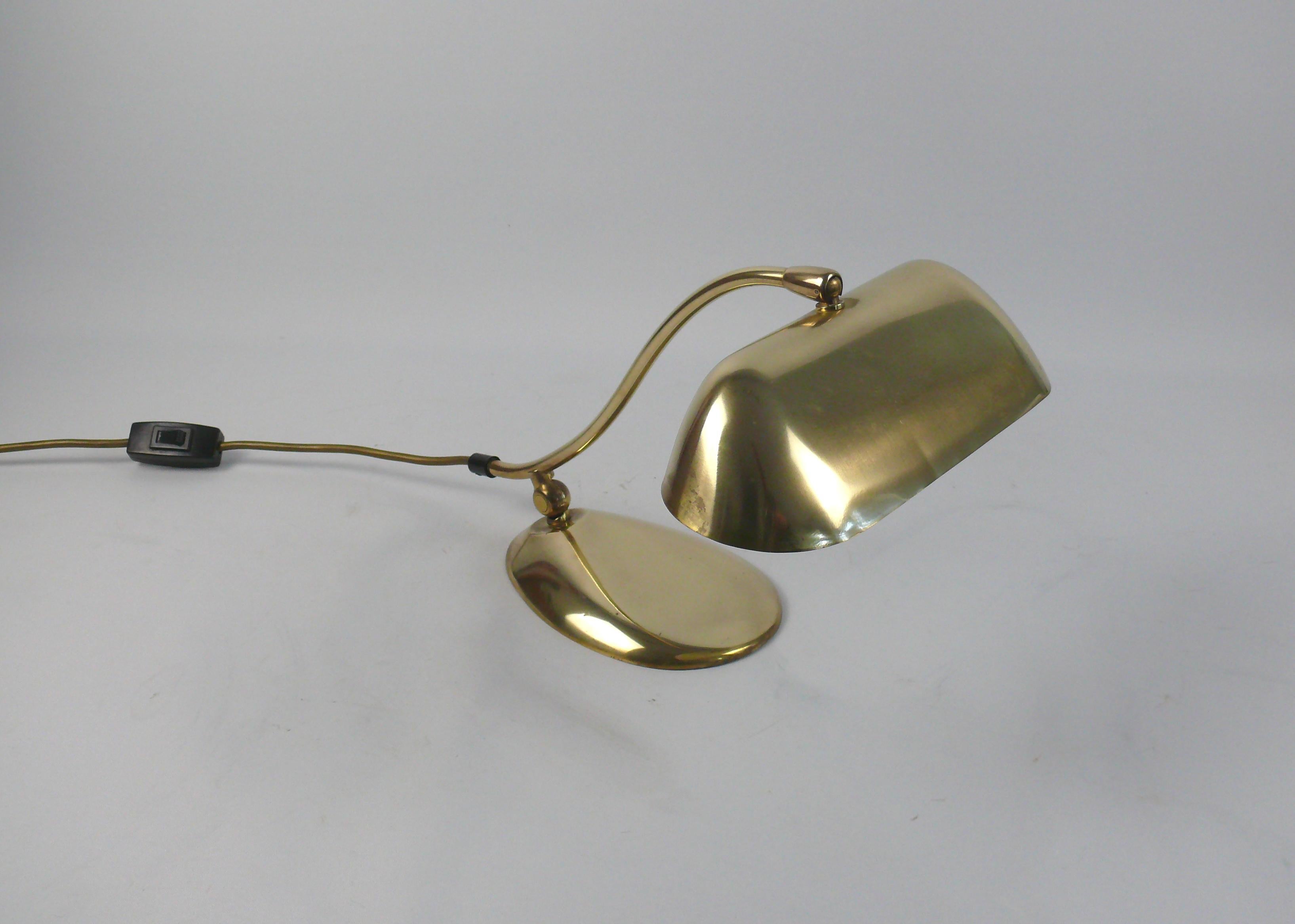 Mid-20th Century Midcentury Brass Piano Lamp, 1960s
