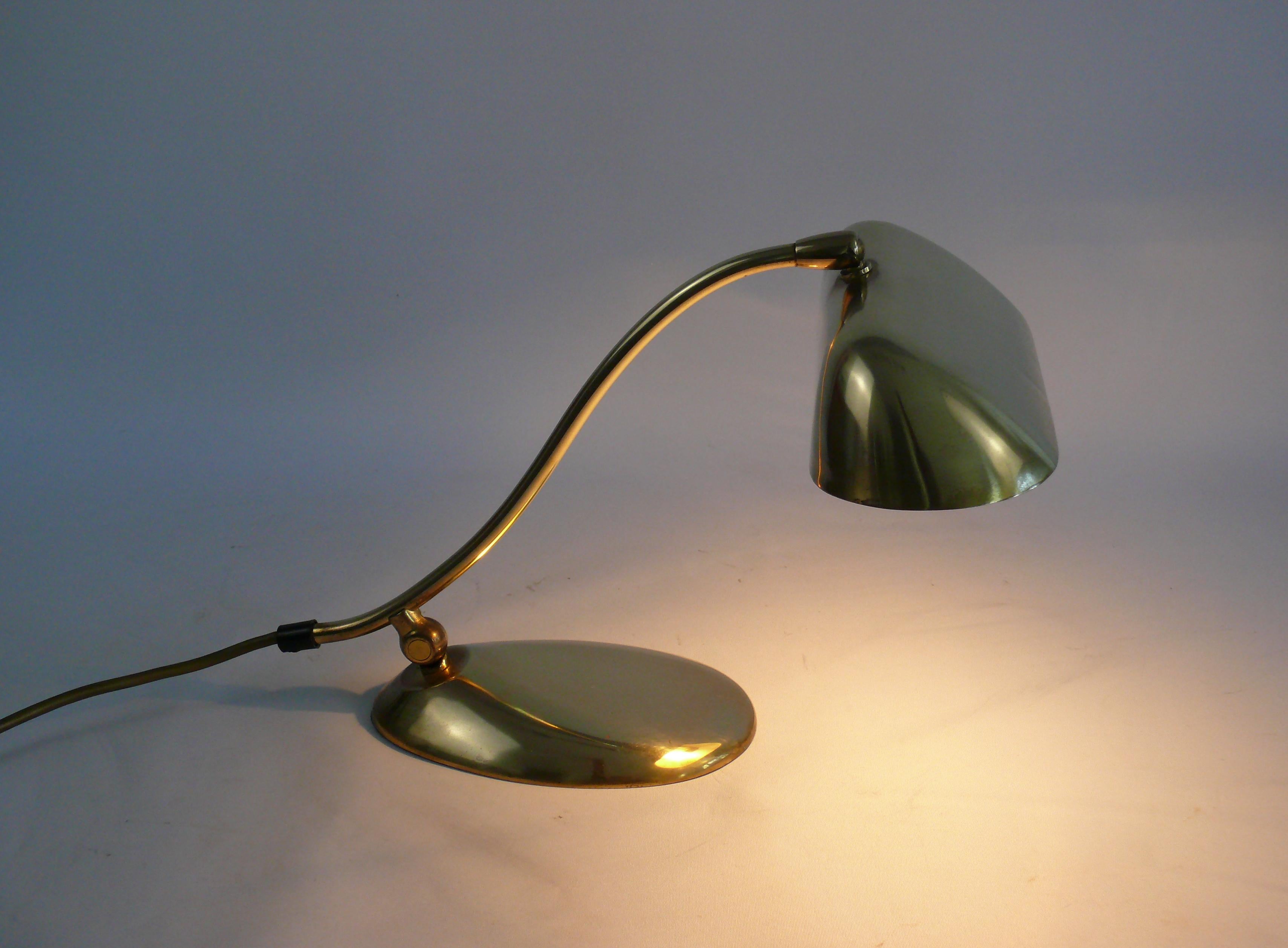 Midcentury Brass Piano Lamp, 1960s 3