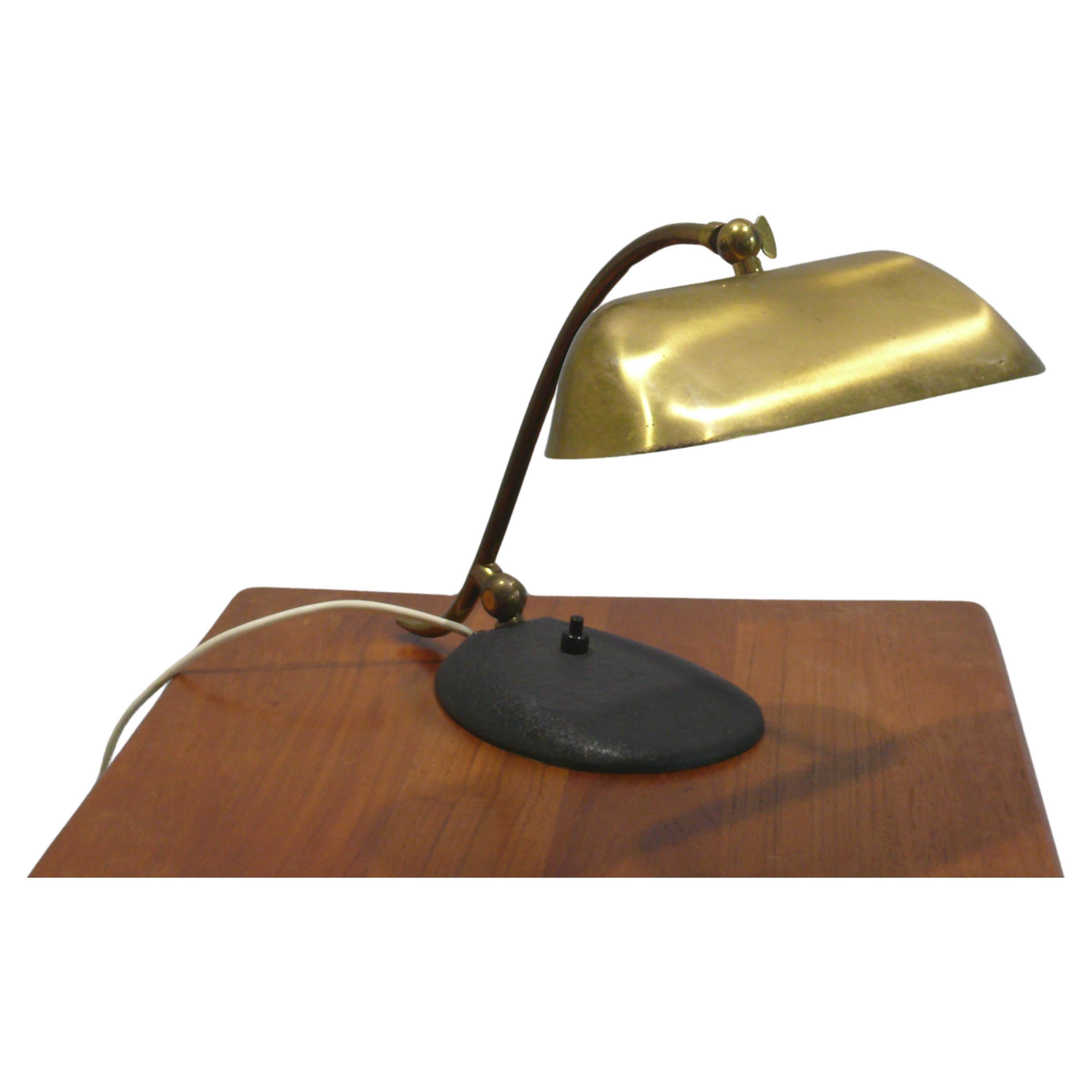 Midcentury Brass Piano Lamp, 1960s For Sale