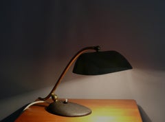 Messing-Klavierlampe aus der Jahrhundertmitte, Joseph Brumberg, Deutschland 1950er Jahre