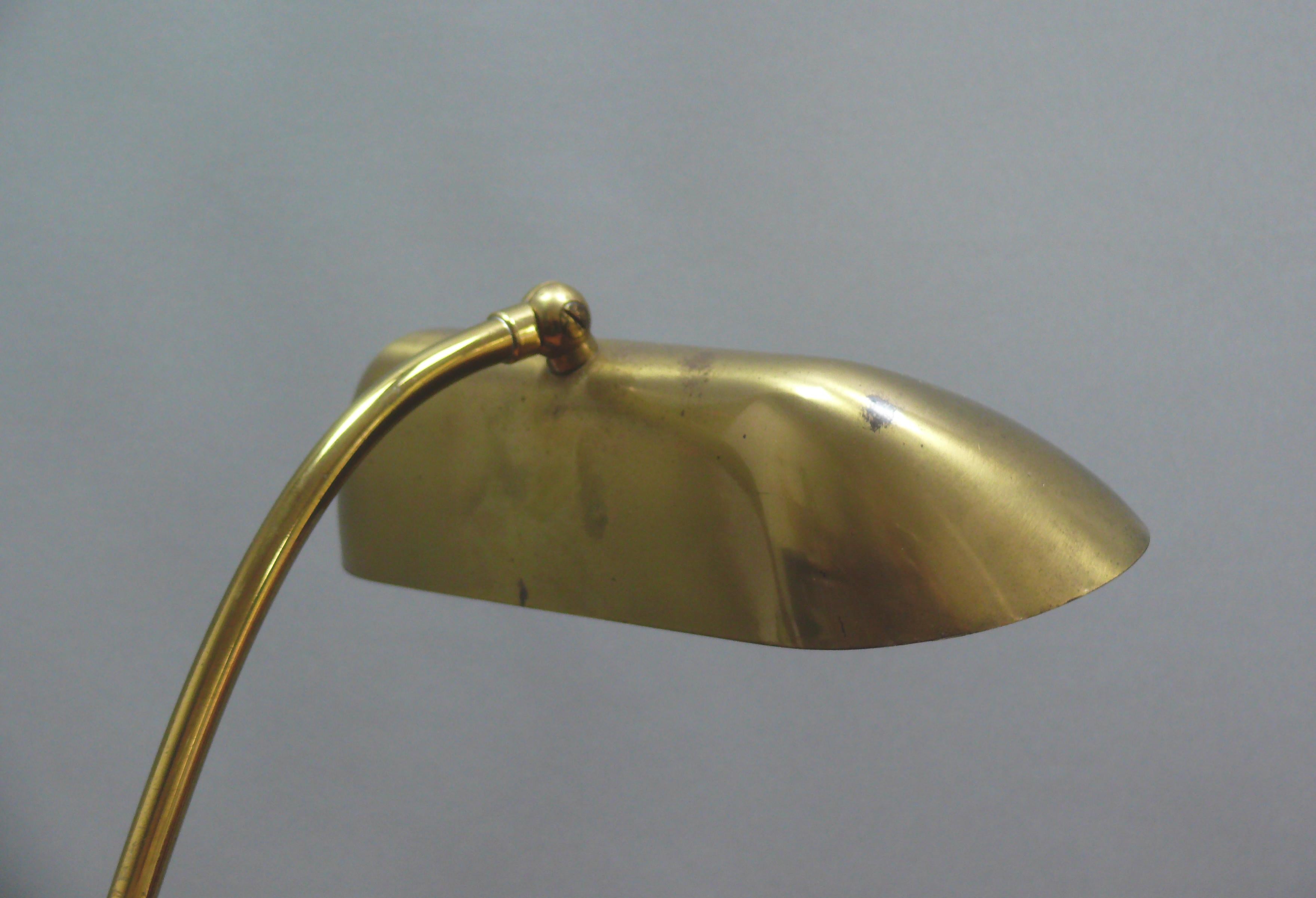 Lampe de piano en laiton du milieu du siècle, Joseph Brumberg, Allemagne, années 1950 Bon état - En vente à Schwerin, MV