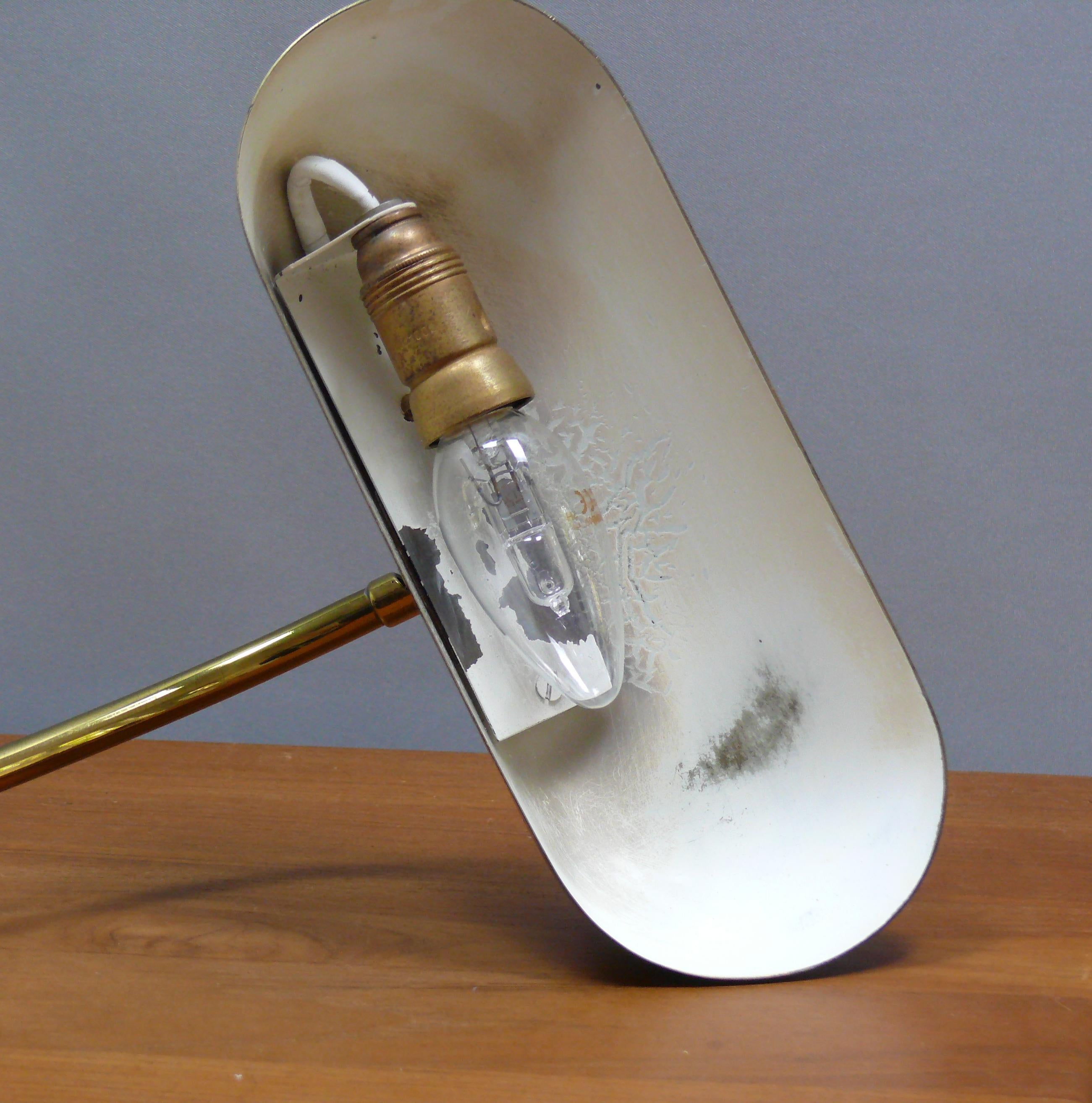 Laiton Lampe de piano en laiton du milieu du siècle, Joseph Brumberg, Allemagne, années 1950 en vente