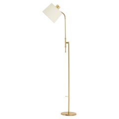 Midcentury Brass Reading Floor Lamp