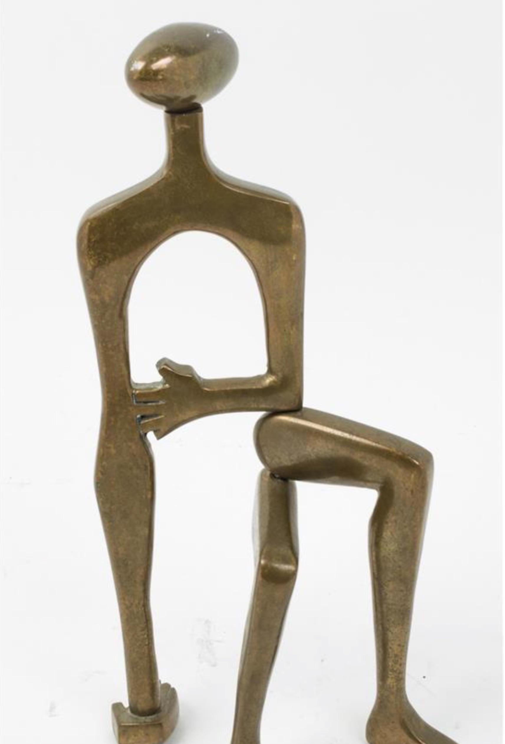 Midcentury brass sculpture Arleen Eichengreen and Nancy Gensburg, American, 20th century, untitled.