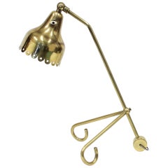 Midcentury Brass Table Lamp, Attribute to Svend Aage Holm-Sørensen, 1950s