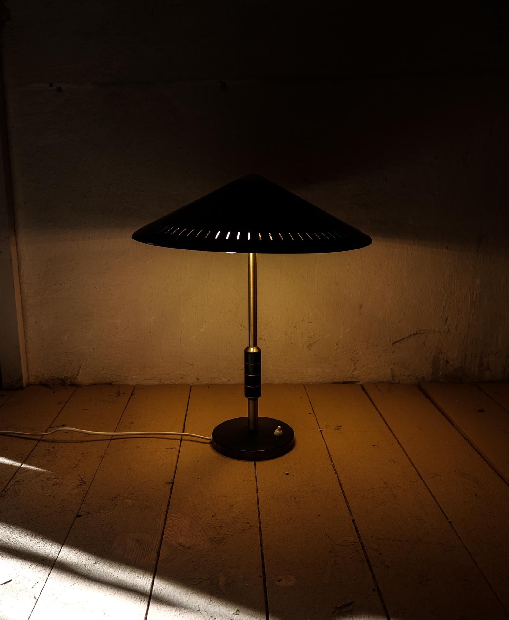 Midcentury Modern Table Lamp by Bent Karlby Produced by Lyfa in Denmark, 1956 For Sale 12
